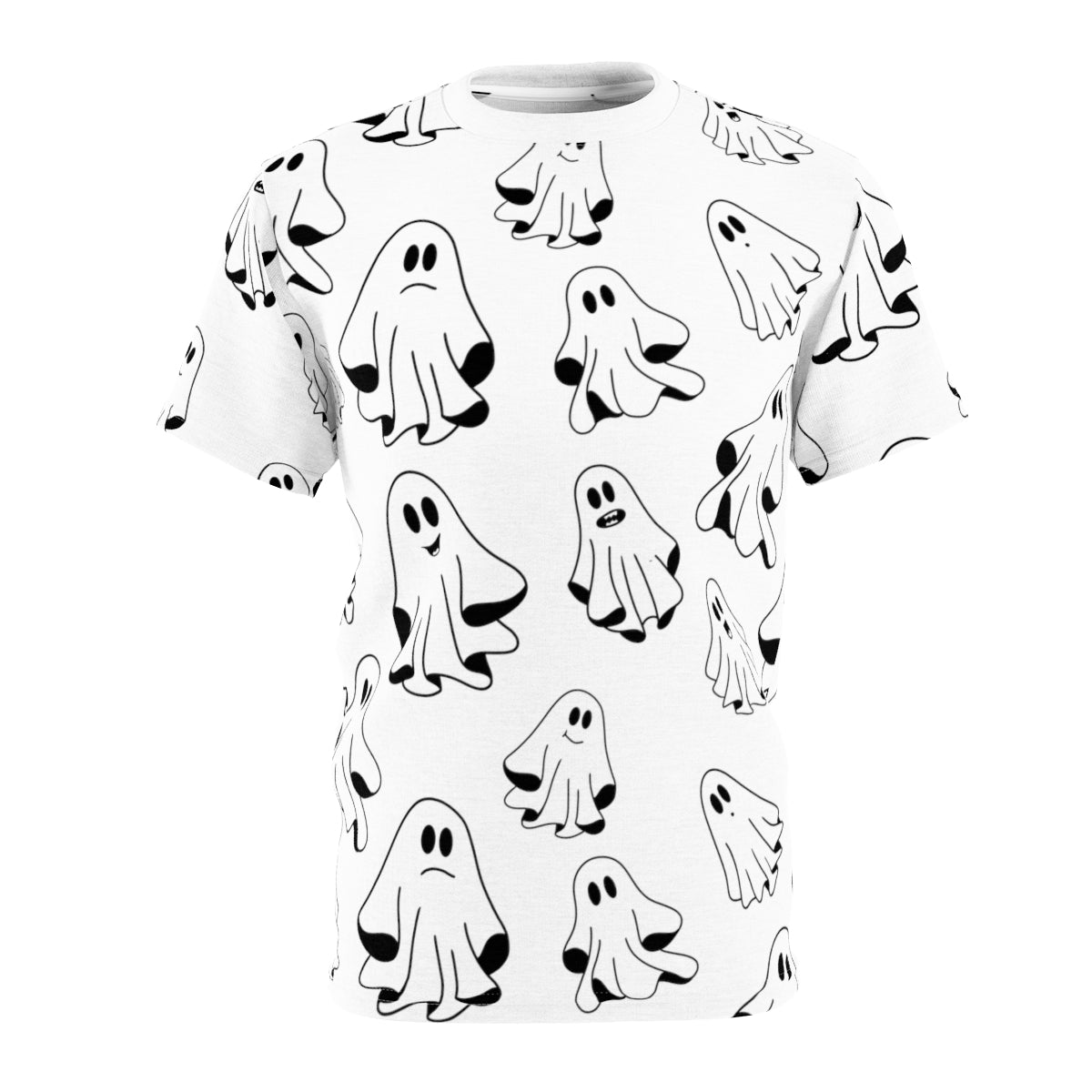 Halloween Pattern All Over Print Shirt | Ghost Shirt | Spooky Halloween Shirt | Unisex AOP Shirt