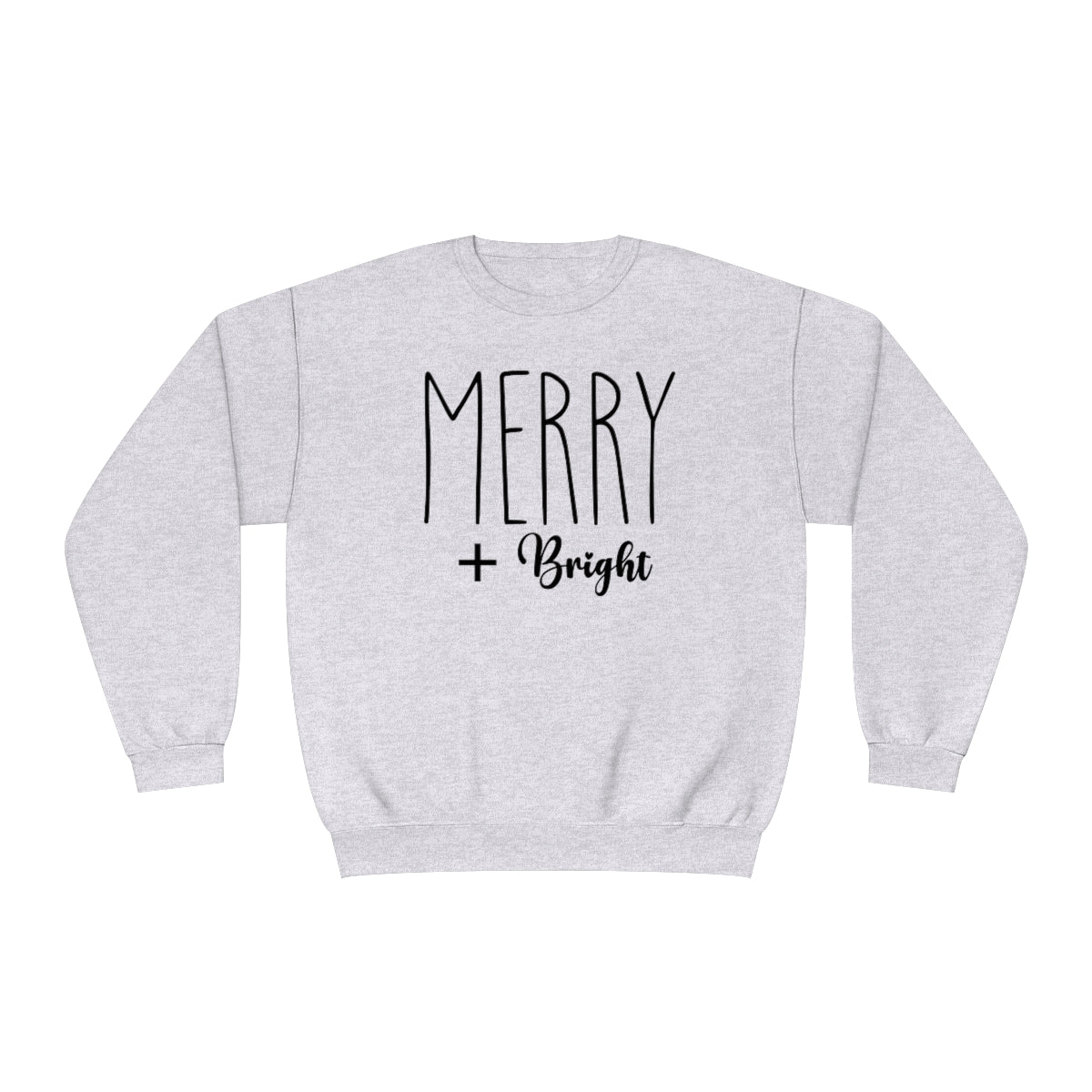 Merry And Bright Sweatshirt |  Christmas Sweatshirt |  Women's Christmas Sweatshirt |  Gift for her | Gift For Christmas