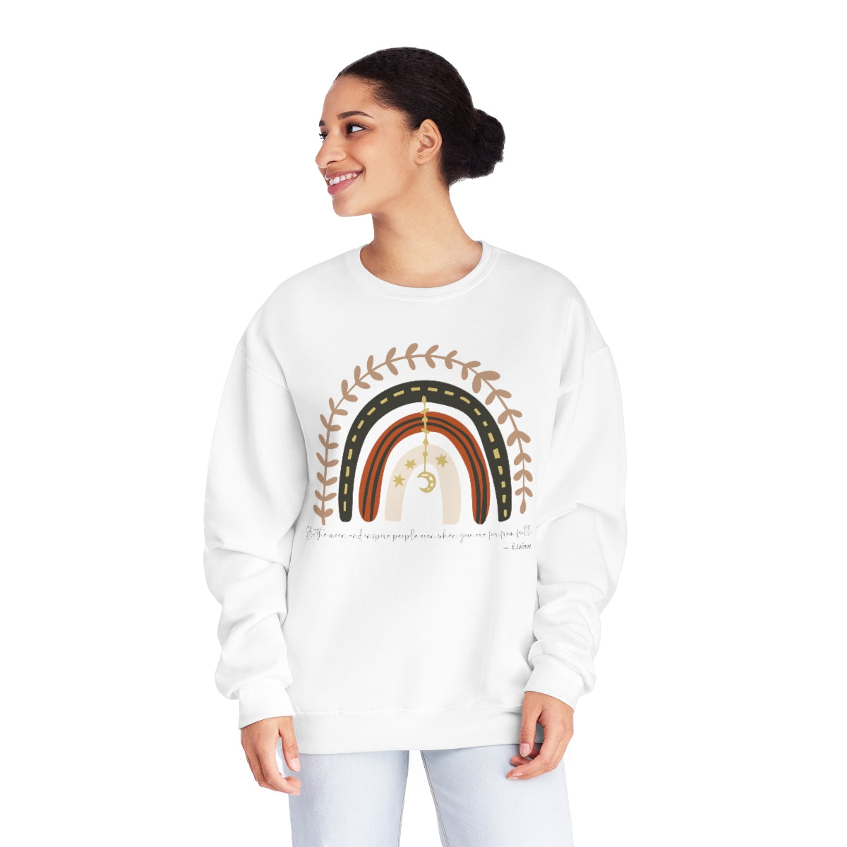 Womens clearance rainbow sweatshirt