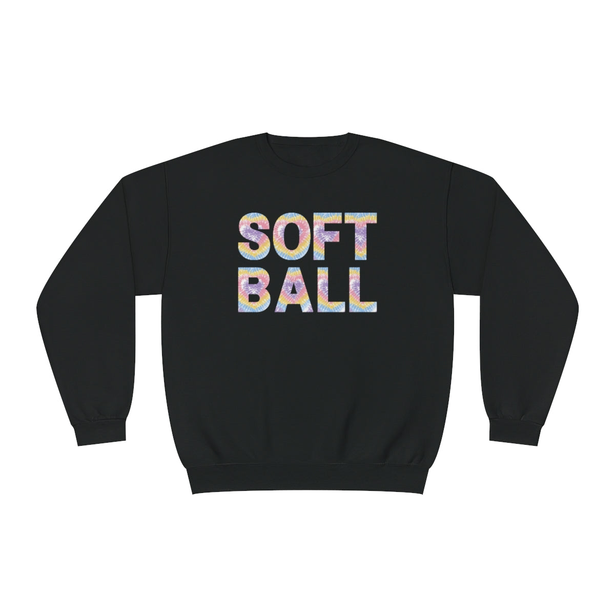 Softball Sweatshirt, Pastel Tie Dye Softball Shirt, Softball Mom Shirt, Softball Vibes, Women's Sweatshirt, Softball Game Sweatshirt