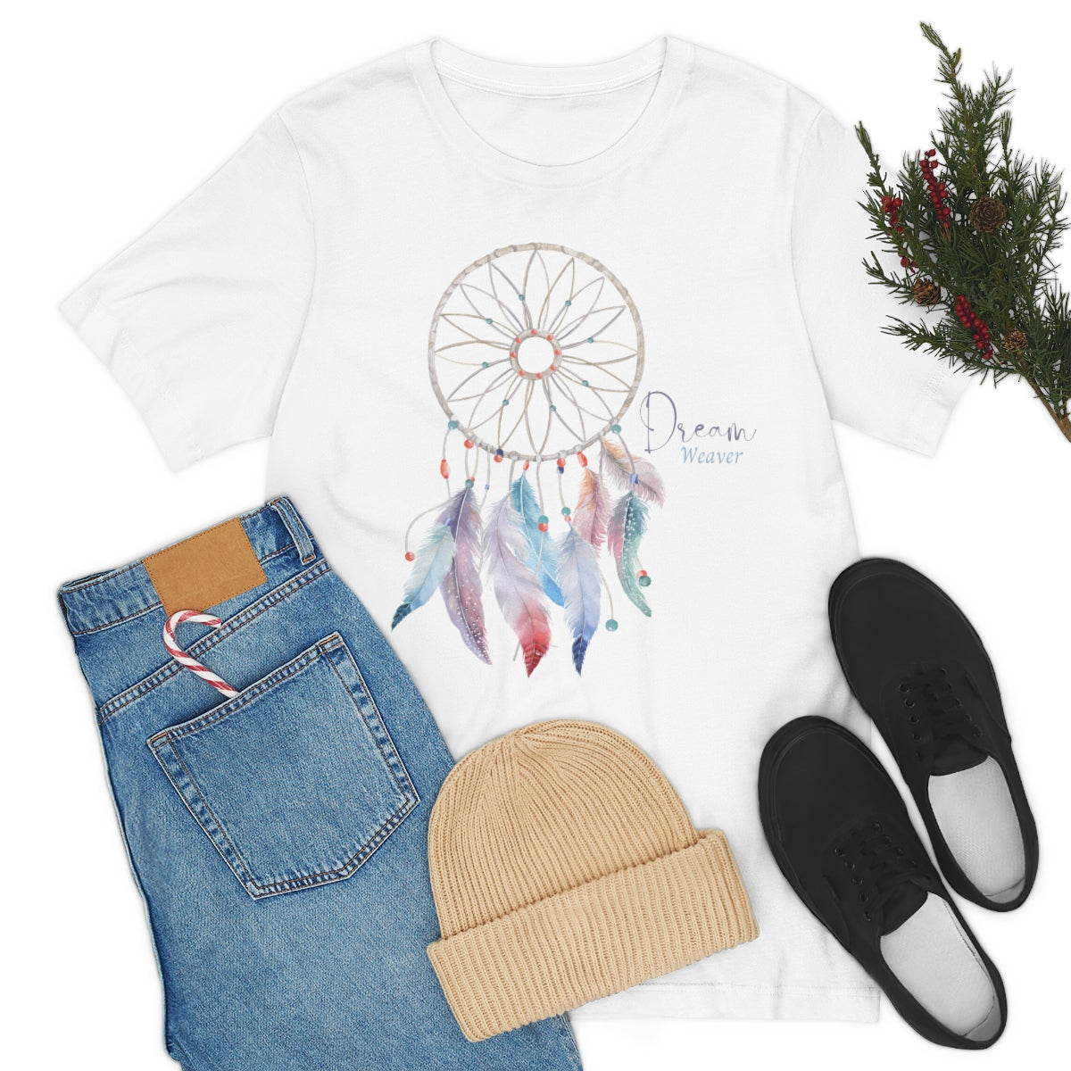 Dream Weaver Boho Shirt, Dream Catcher Shirt, Boho Feathers, Boho Dream Catcher