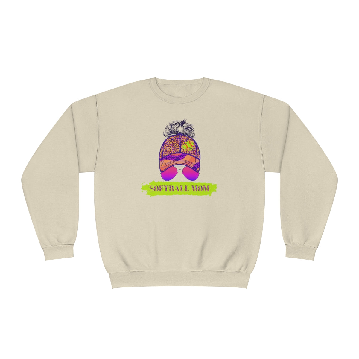 Color Pop Softball Mom Sweatshirt | Softball tees | Women's softball Shirt | Cute softball shirts | Baseball Hat and Sunglasses | Team gifts