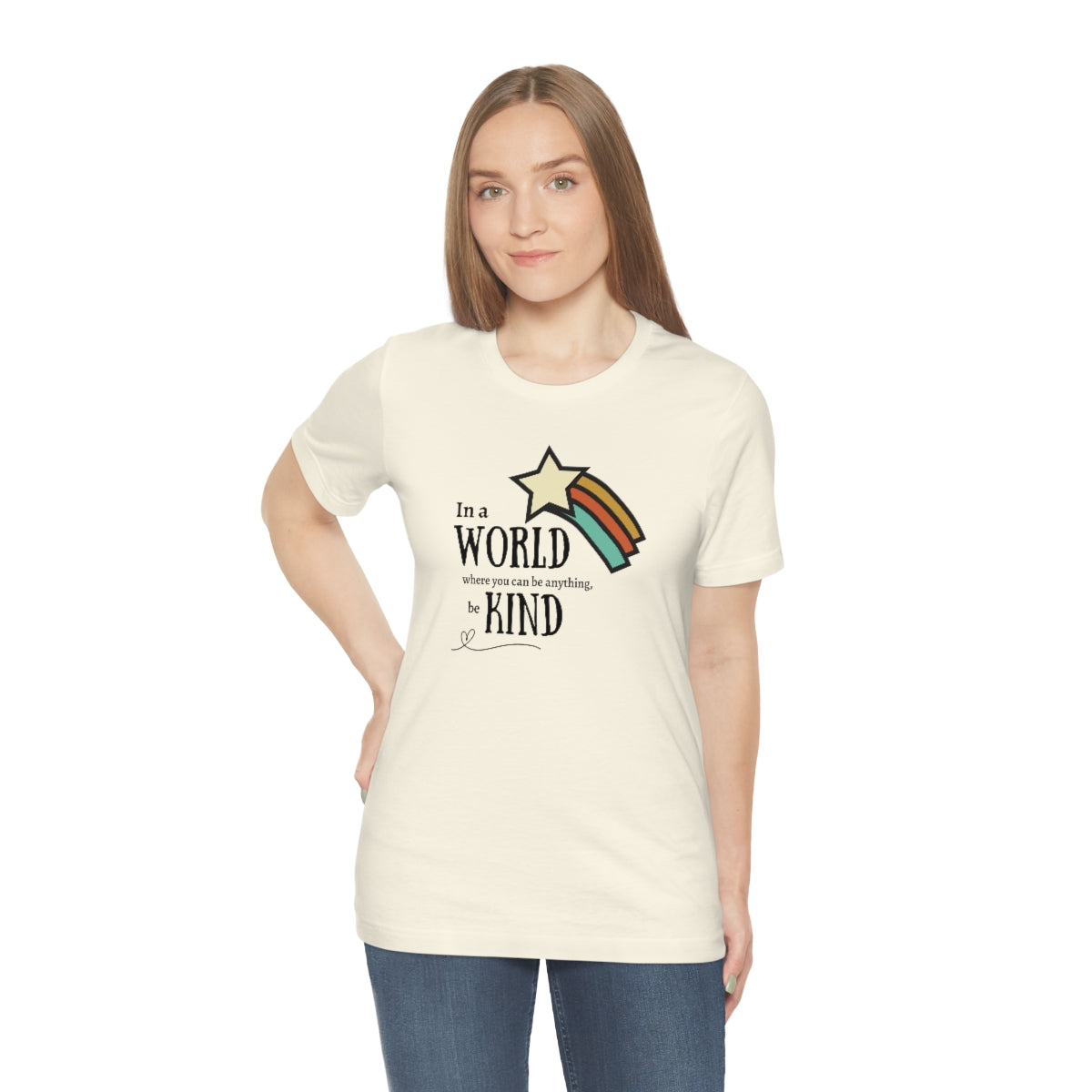 Be kind shirt, In a world where you can be anything be kind shirt, Retro Rainbow shirt, Retro tshirt