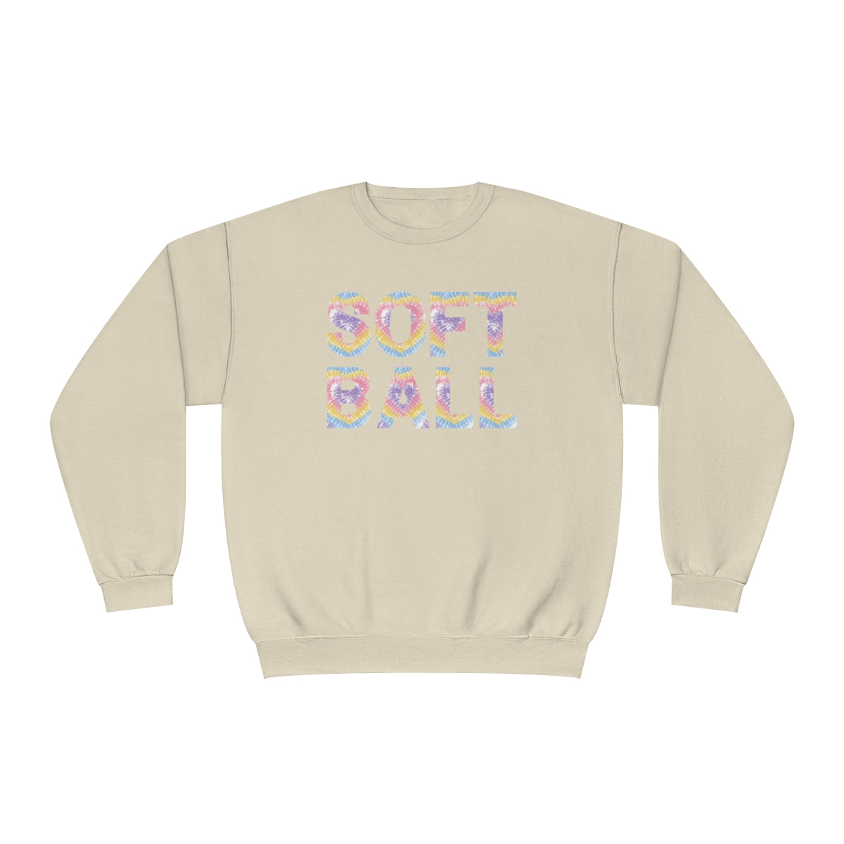 Softball Sweatshirt, Pastel Tie Dye Softball Shirt, Softball Mom Shirt, Softball Vibes, Women's Sweatshirt, Softball Game Sweatshirt