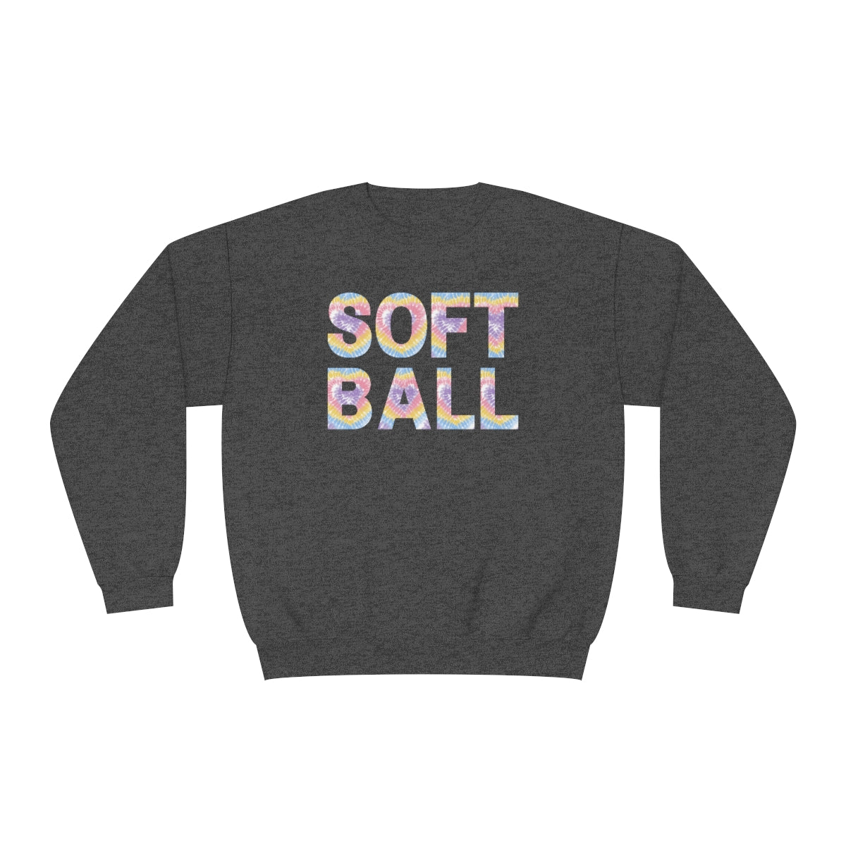 Softball Sweatshirt, Pastel Tie Dye Softball Shirt, Softball Mom Shirt, Softball Vibes, Women's Sweatshirt, Softball Game Sweatshirt