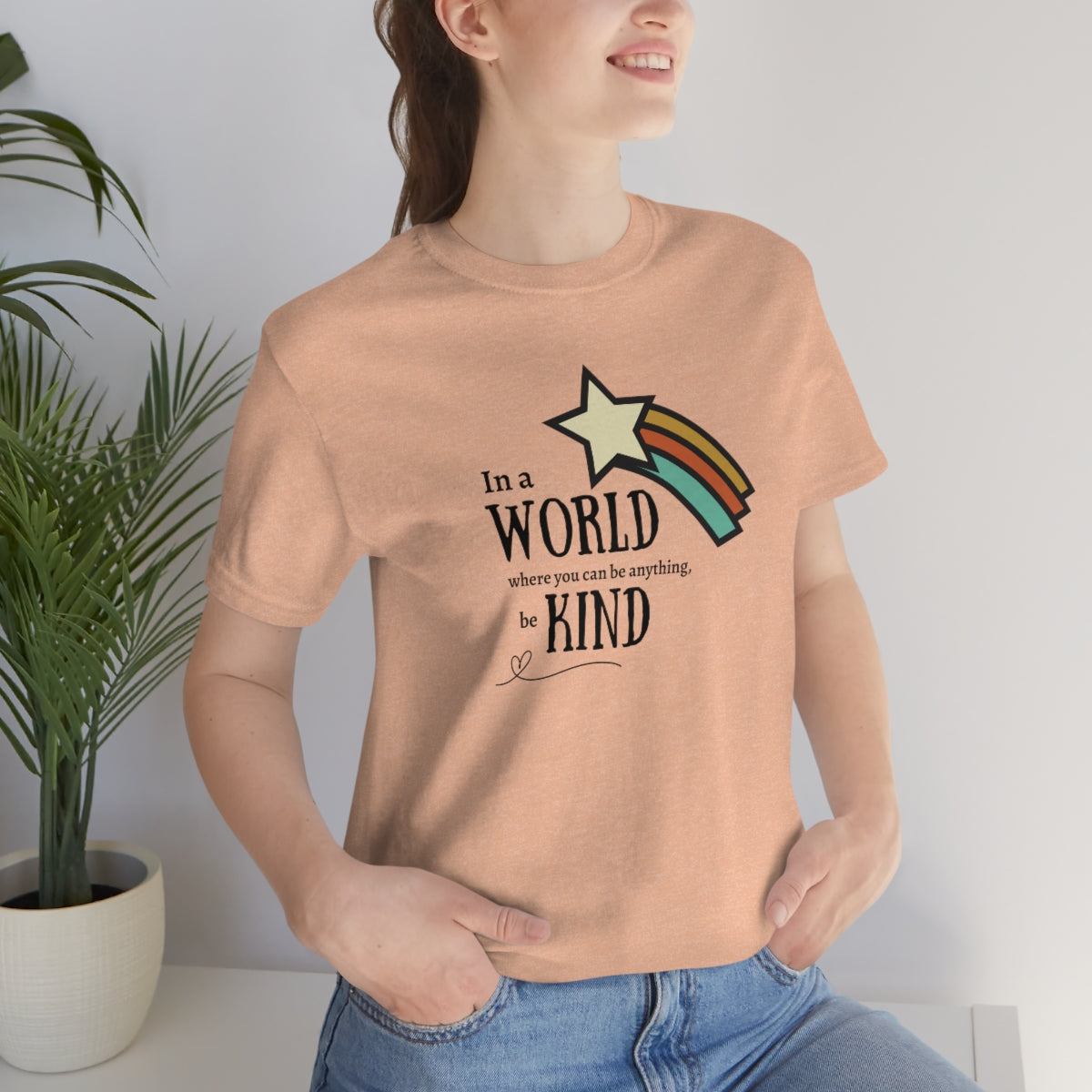 Be kind shirt, In a world where you can be anything be kind shirt, Retro Rainbow shirt, Retro tshirt