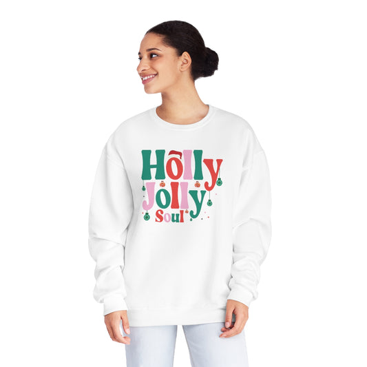 Holly Jolly Soul Christmas NuBlend® Fleece Crewneck Sweatshirt