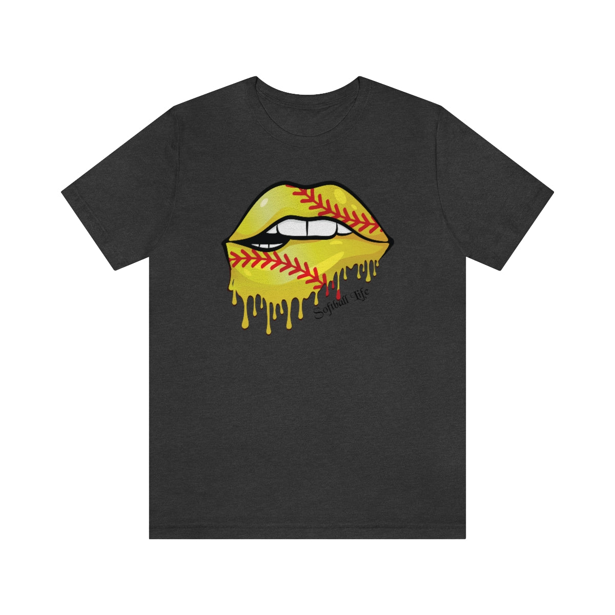 Softball Lips Softball Mom Tshirt | Softball tees | Women's softball Shirt | Cute softball shirts | Dripping Lips | Team gifts