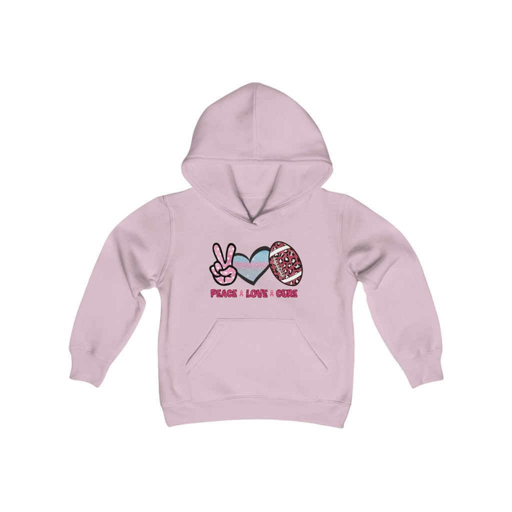 Breast Cancer Sweatshirt Kids | Pink Ribbon Sweatshirt | Breast Cancer Awareness | Football Sweatshirt | Pink Ribbon Hoodie