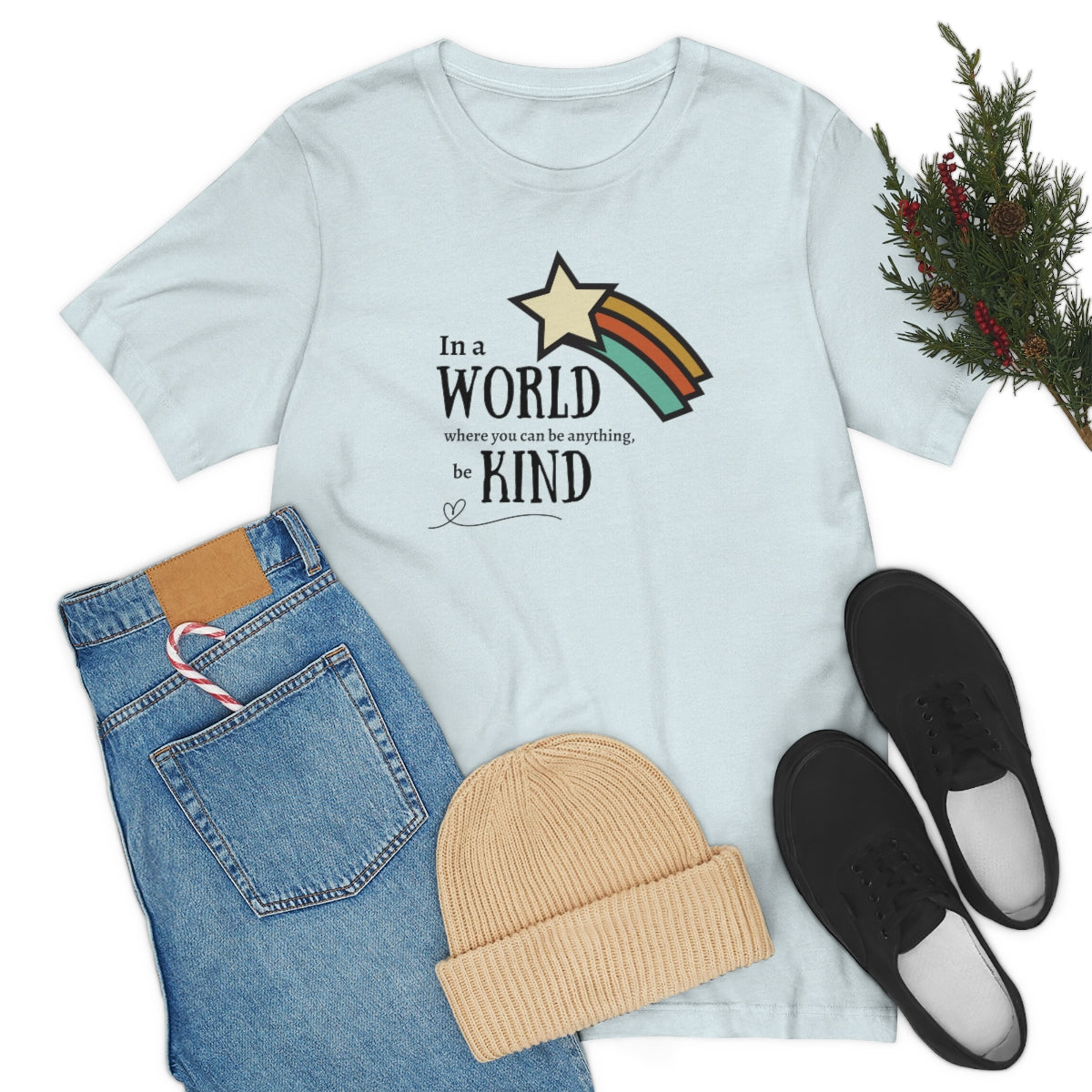 Be kind shirt, In a world where you can be anything be kind shirt, Retro Rainbow shirt, Retro tshirt