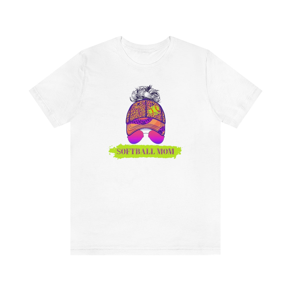 Color Pop Softball Mom Shirt | Softball tees | Women's softball Shirt | Cute softball shirts | Baseball Hat and Sunglasses | Team gifts