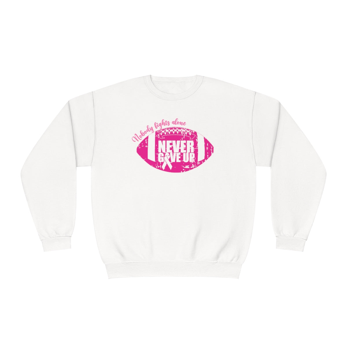 Breast Cancer Sweatshirt | Pink Ribbon Sweatshirt | Breast Cancer Awareness Sweatshirt | Football Sweatshirt | Fundraiser Crewneck