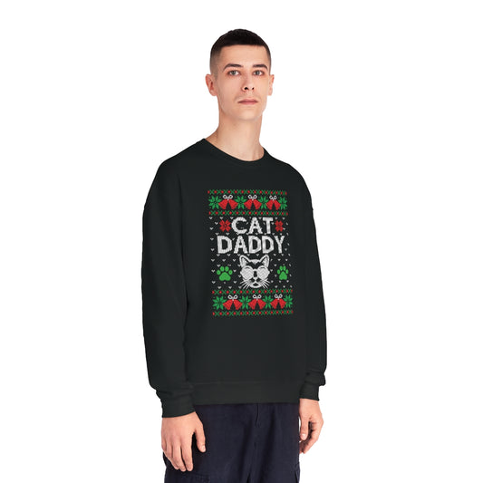 Cat Daddy Christmas Sweatshirt, Cat Lovers, Women's Cat Sweatshirt Sizes S - 3XL