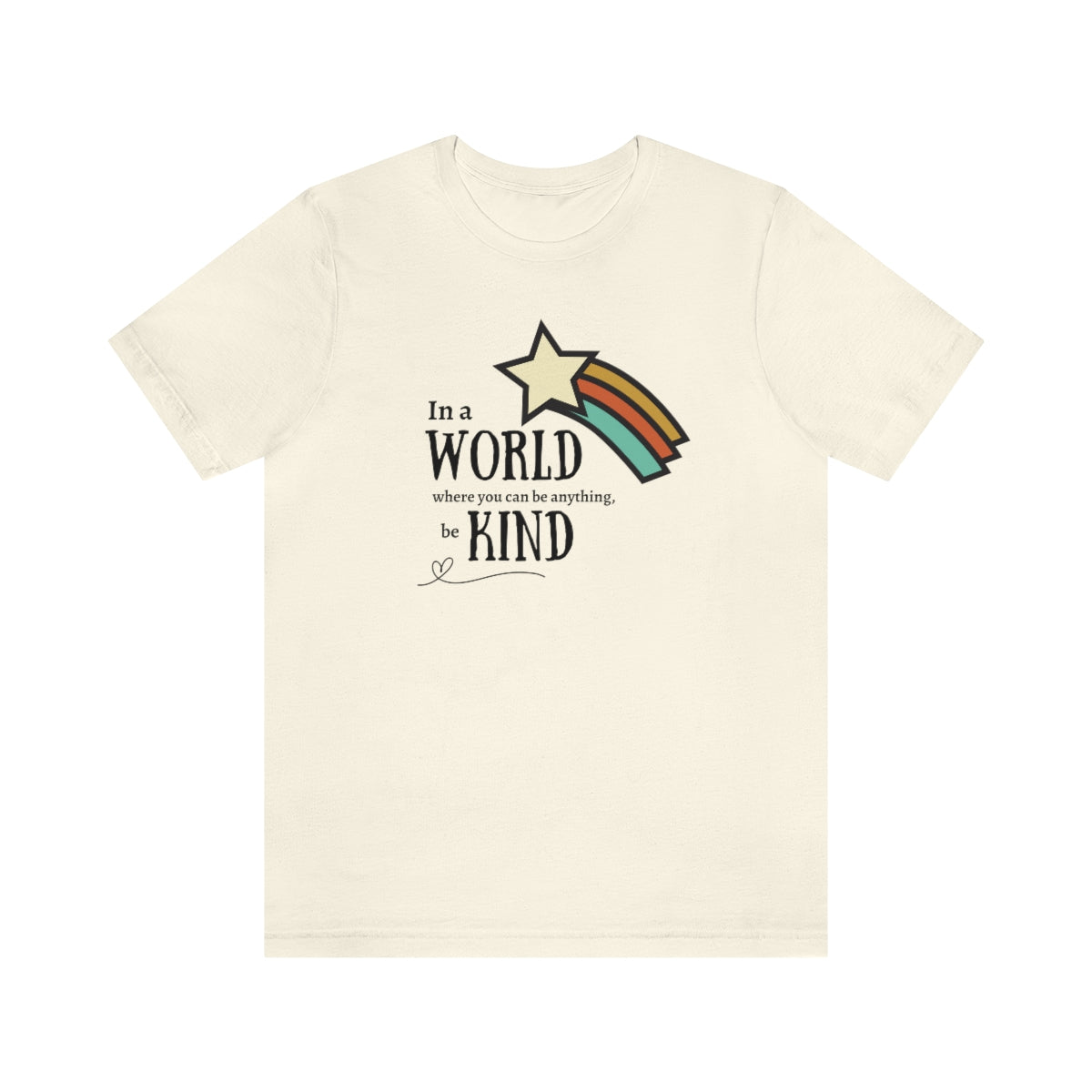 Be kind shirt, In a world where you can be anything be kind shirt, Retro Rainbow shirt, Retro tshirt