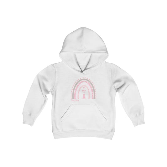 Breast Cancer Sweatshirt Kids | Pink Ribbon Sweatshirt | Breast Cancer Awareness | Rainbow Sweatshirt for Kids | Pink Ribbon Hoodie