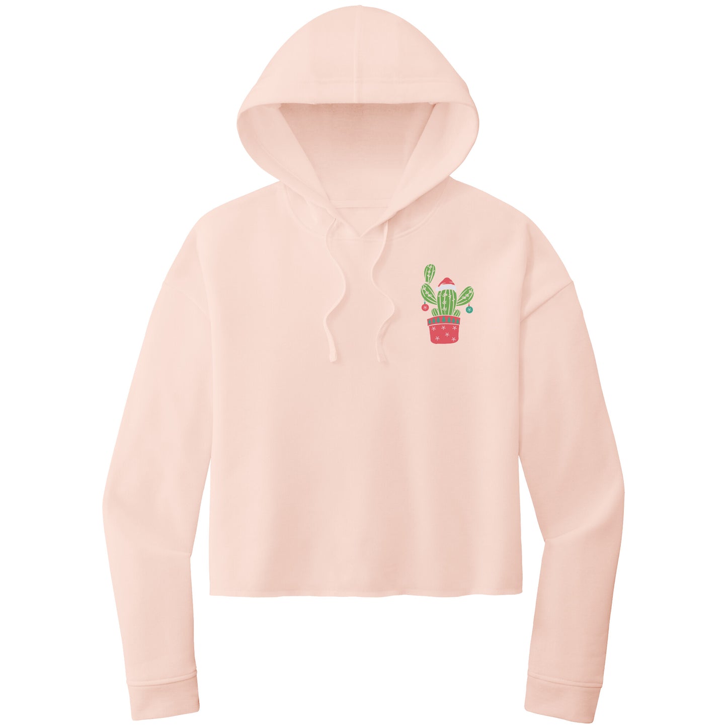 Christmas Cactus Cropped Hoodie Sweatshirt, Plant Mom Shirt, Cactus Lovers Shirt