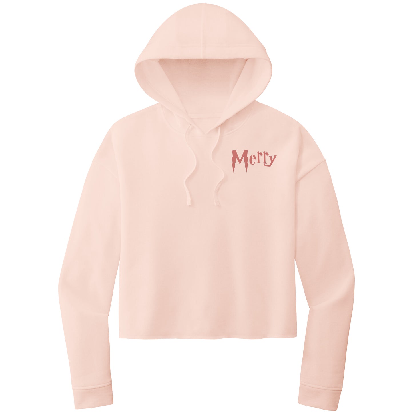 Christmas Crop Hoodie, Wizard Merry Christmas Hoodie, Cropped Wizard Christmas Hoodie