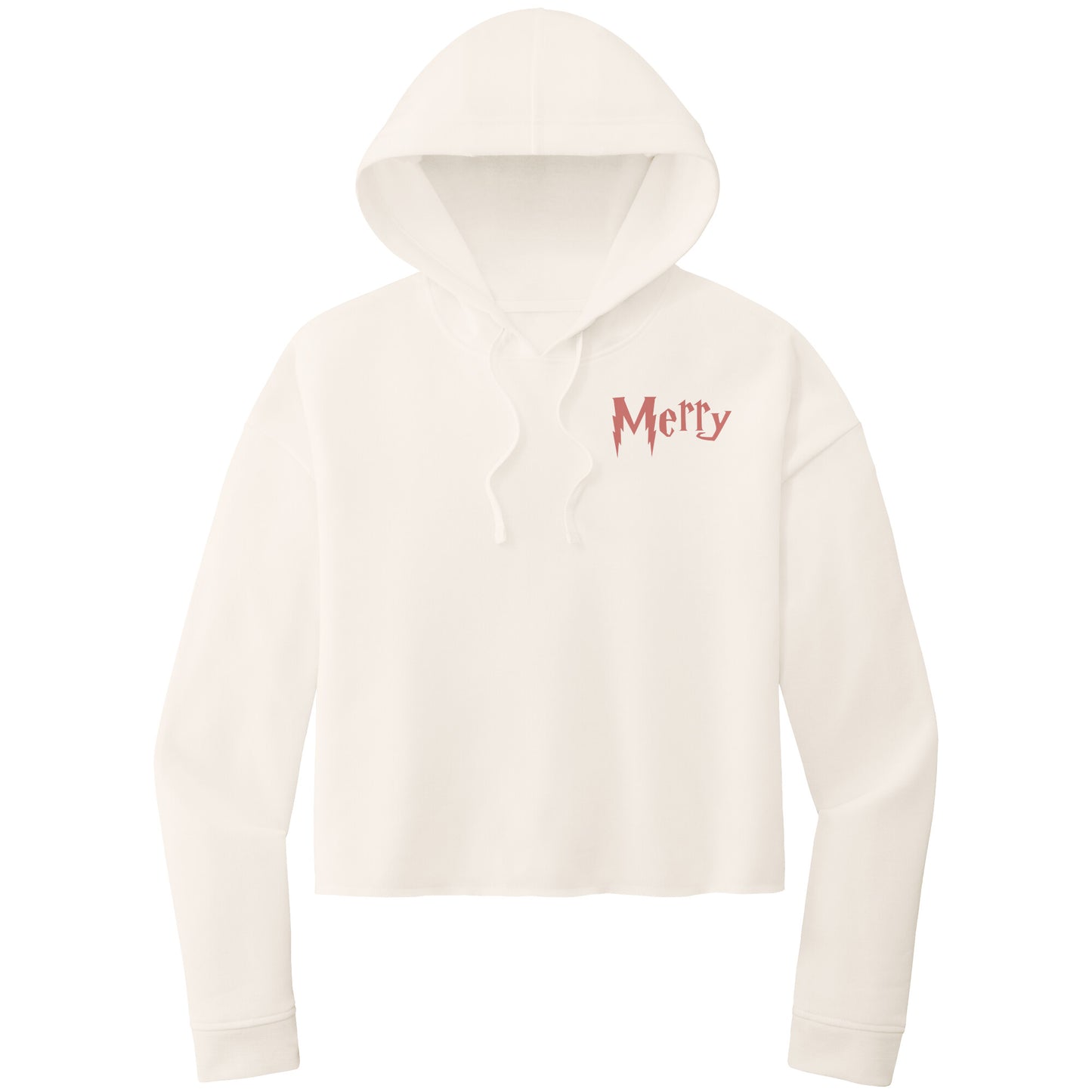 Christmas Crop Hoodie, Wizard Merry Christmas Hoodie, Cropped Wizard Christmas Hoodie