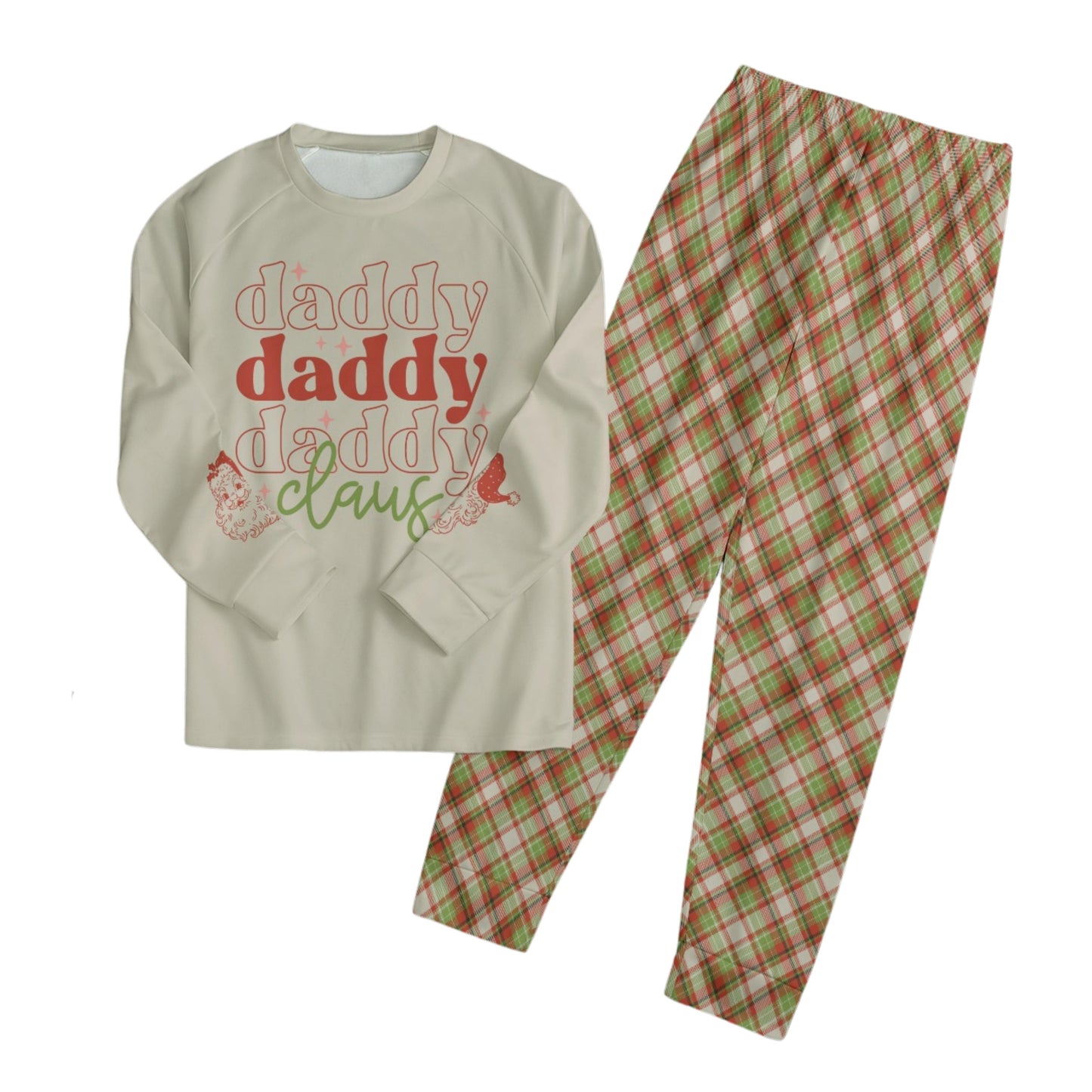 Matching Family Christmas Pajamas, Daddy Claus Pajamas, Mama Claus Pajamas, Vintage Santa Christmas Pajamas, Santa Pajamas