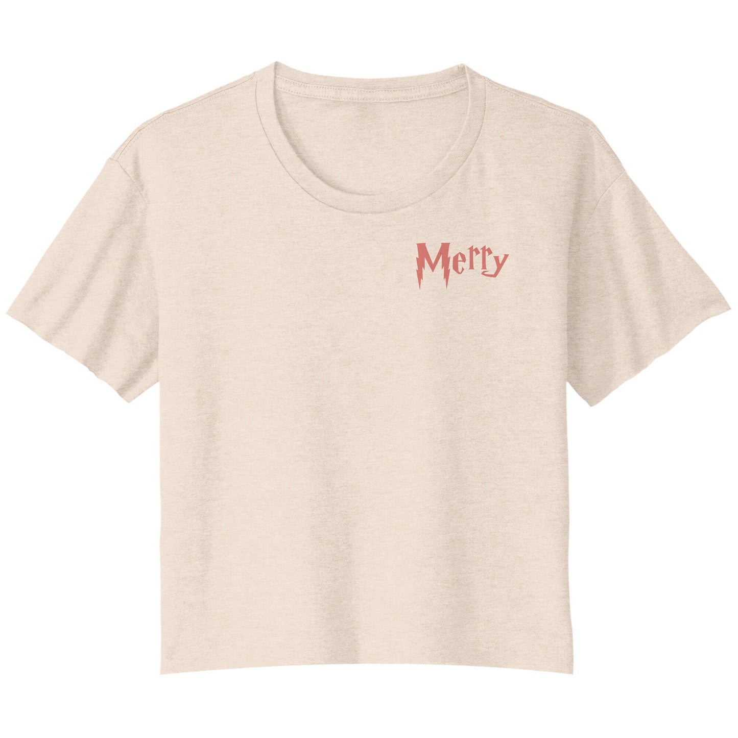 Merry Christmas Cropped Tshirt, Wizard Christmas Cropped Shirt, Wizard School Shirt