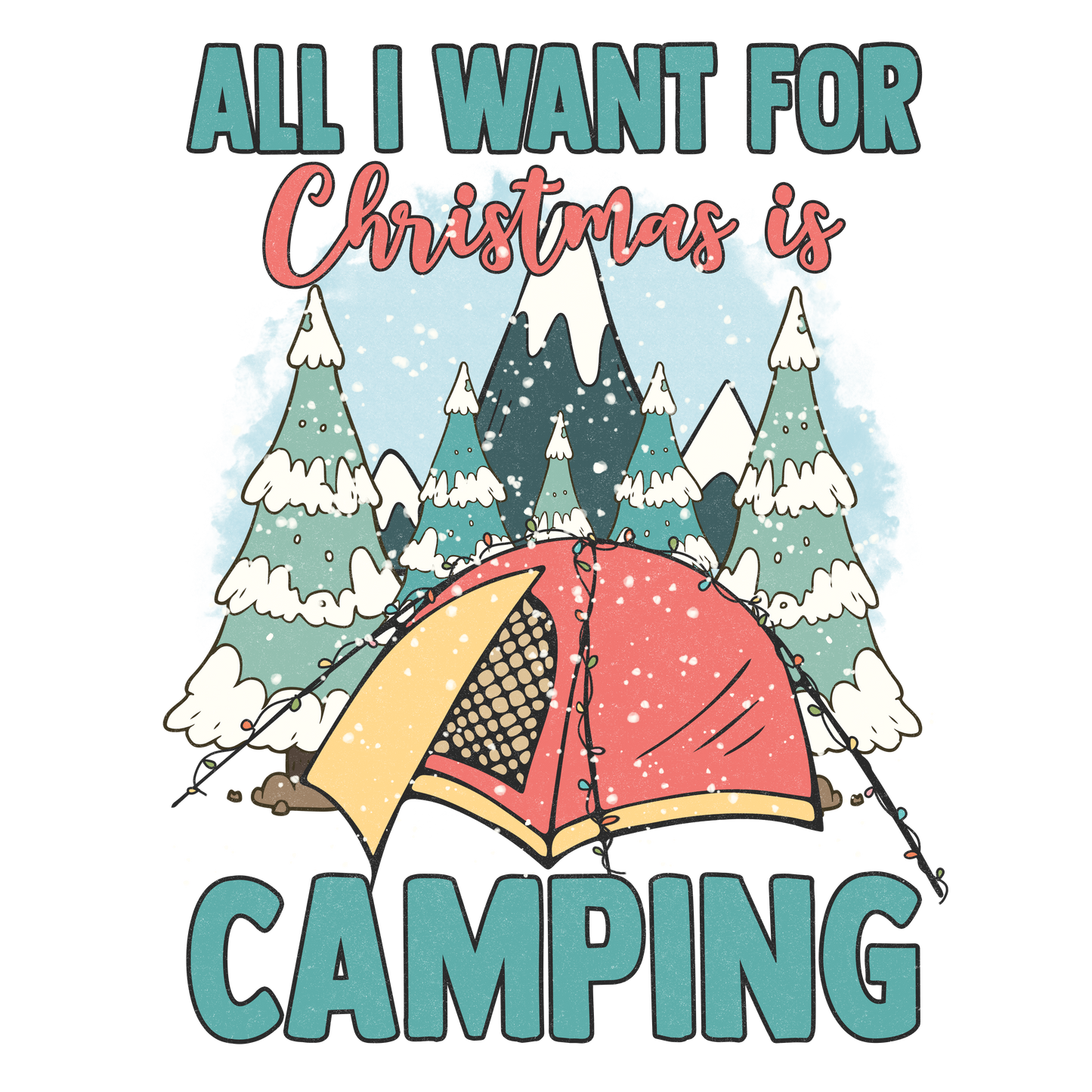 All I want for Christmas is Camping - NuBlend® Fleece Sweatshirt - Sizes S - 3XL