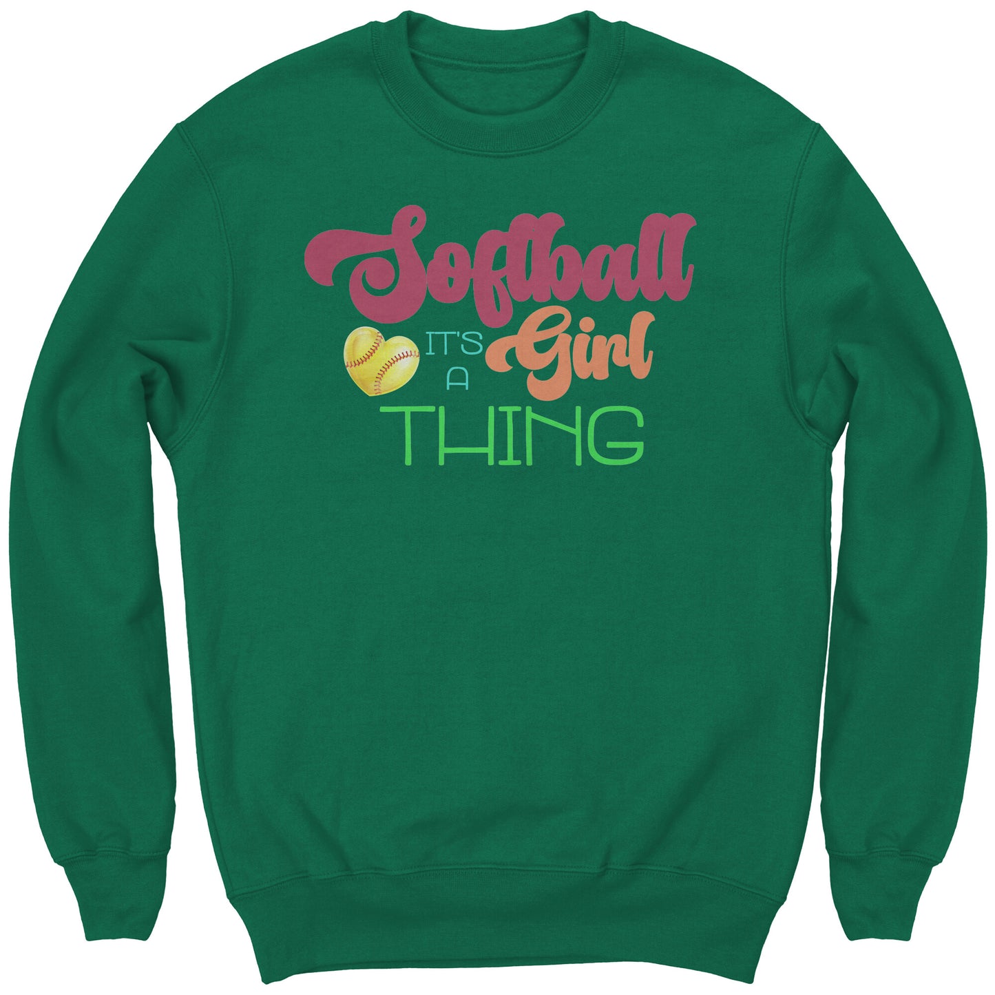 Youth Softball Sweatshirt, It's a Girl Thing Softball Sweatshirt, Girls Softball Shirt, Softball Gifts