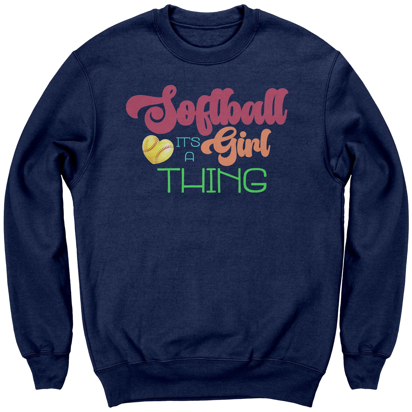 Youth Softball Sweatshirt, It's a Girl Thing Softball Sweatshirt, Girls Softball Shirt, Softball Gifts