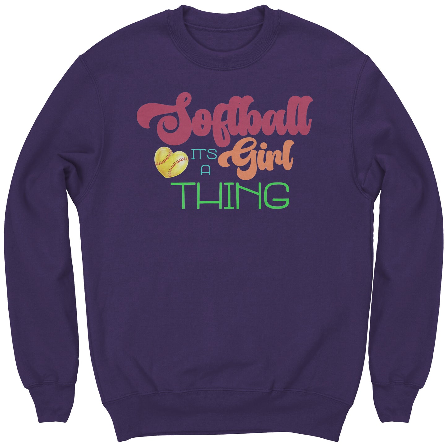 Youth Softball Sweatshirt, It's a Girl Thing Softball Sweatshirt, Girls Softball Shirt, Softball Gifts