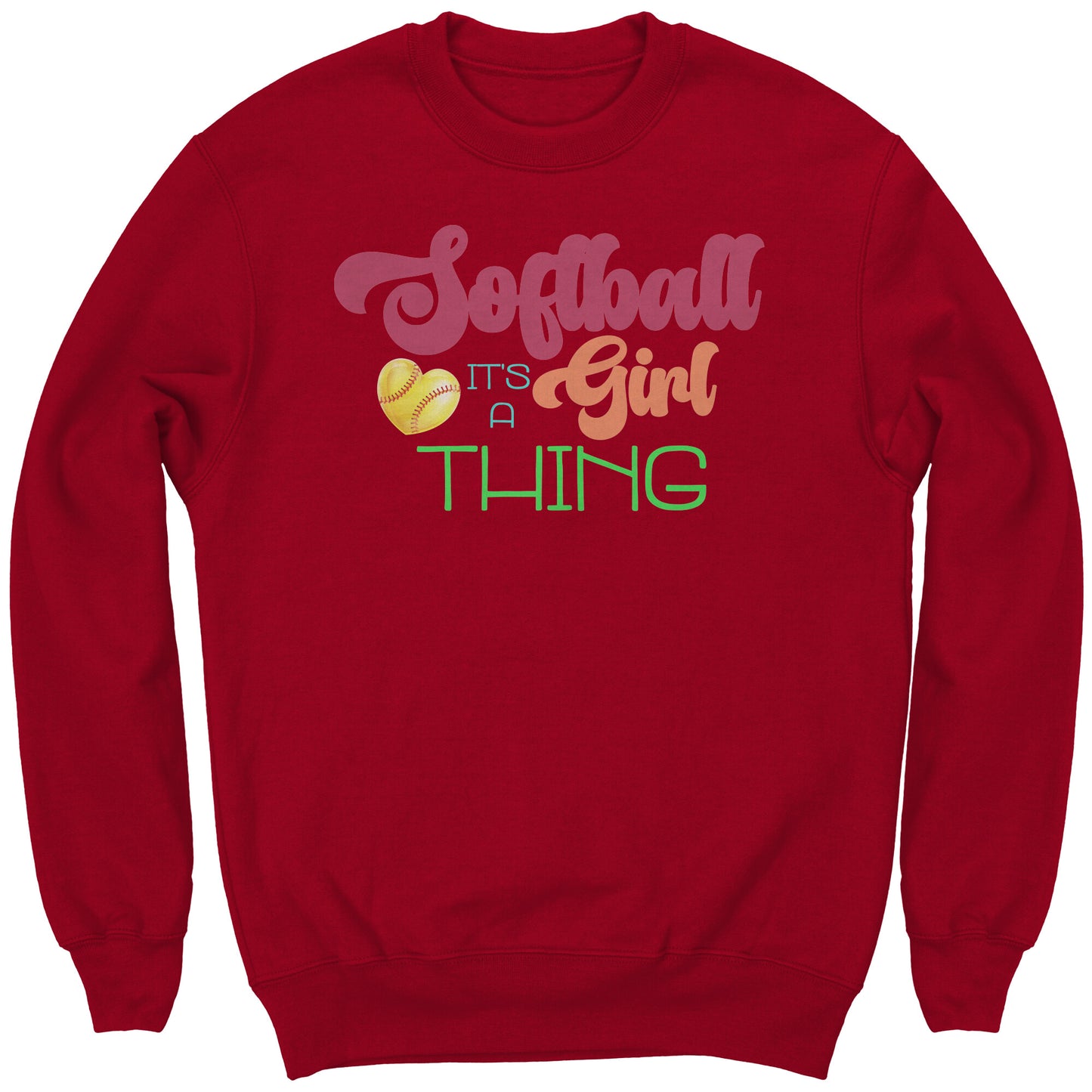Youth Softball Sweatshirt, It's a Girl Thing Softball Sweatshirt, Girls Softball Shirt, Softball Gifts