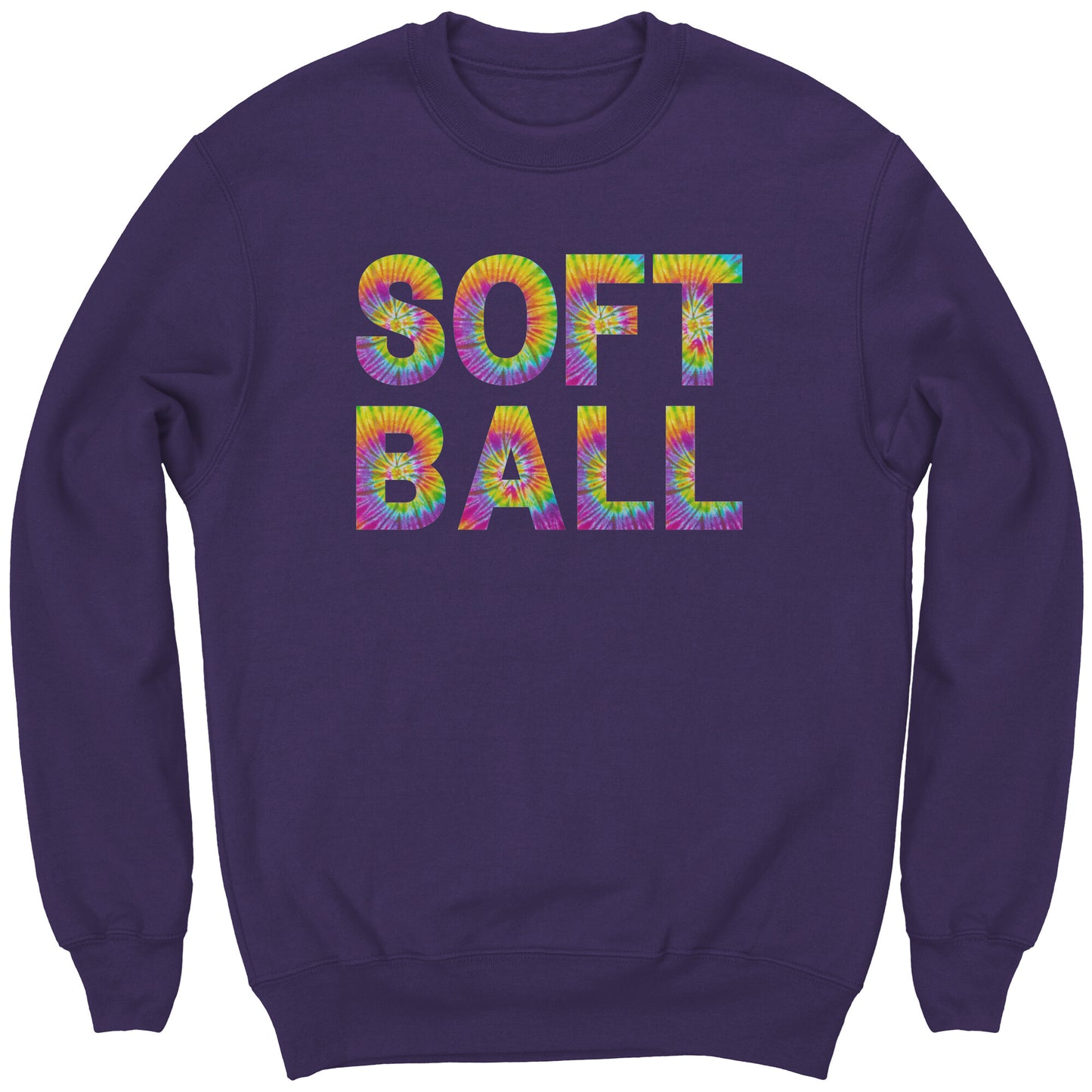 Youth Softball Sweatshirt, Tie Dye Softball Sweatshirt, Girls Softball Shirt, Softball Gifts