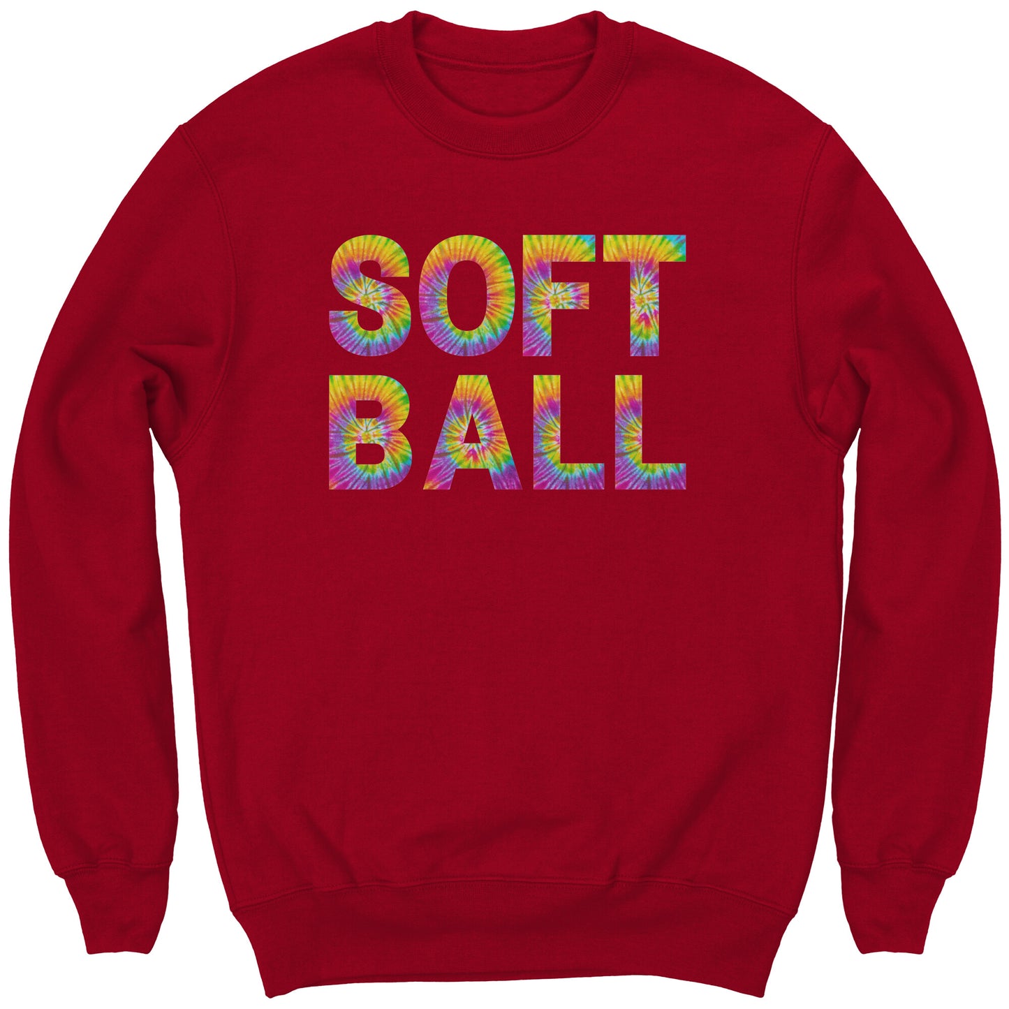 Youth Softball Sweatshirt, Tie Dye Softball Sweatshirt, Girls Softball Shirt, Softball Gifts