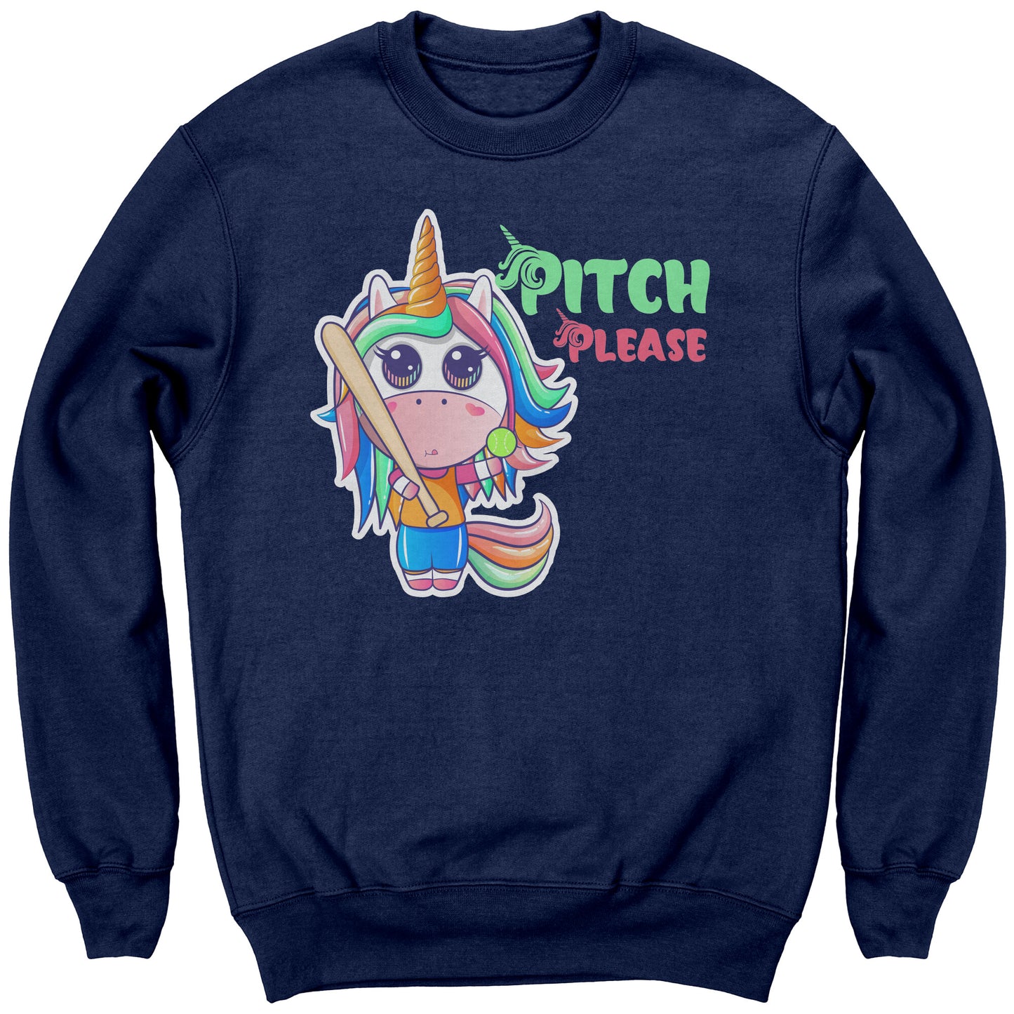 Youth Softball Sweatshirt, Unicorn Softball Sweatshirt, Girls Softball Shirt, Softball Gifts
