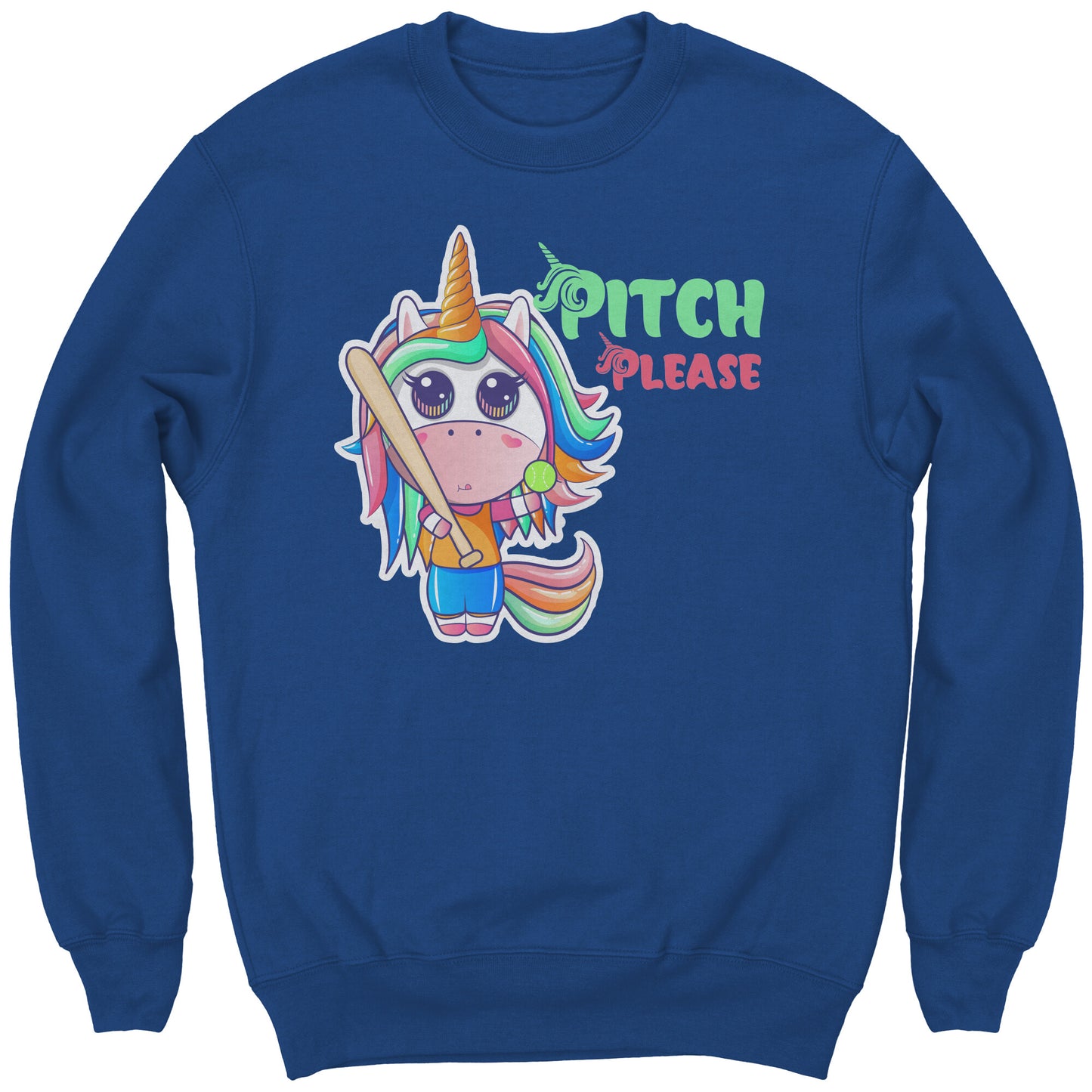 Youth Softball Sweatshirt, Unicorn Softball Sweatshirt, Girls Softball Shirt, Softball Gifts