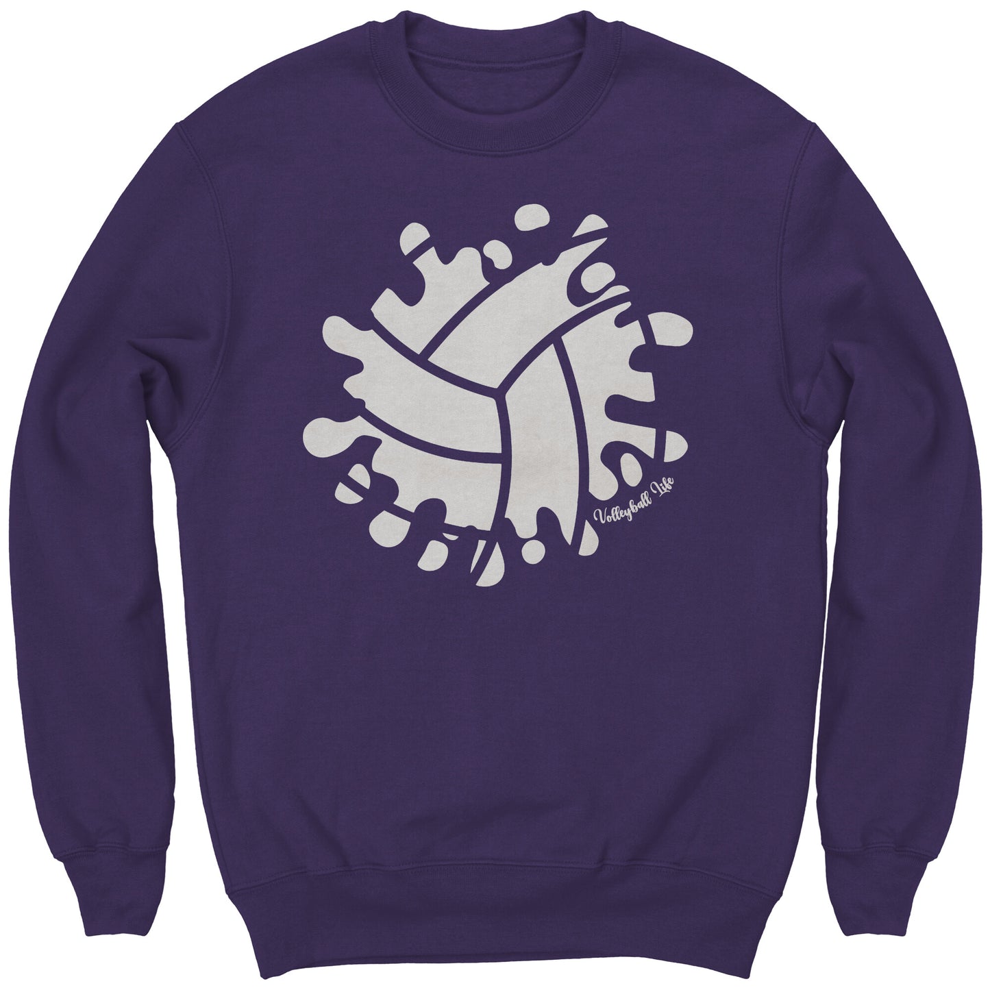 Youth Volleyball Sweatshirt, Girls Volleyball Sweatshirt, Volleyball Life Splash Sweatshirt