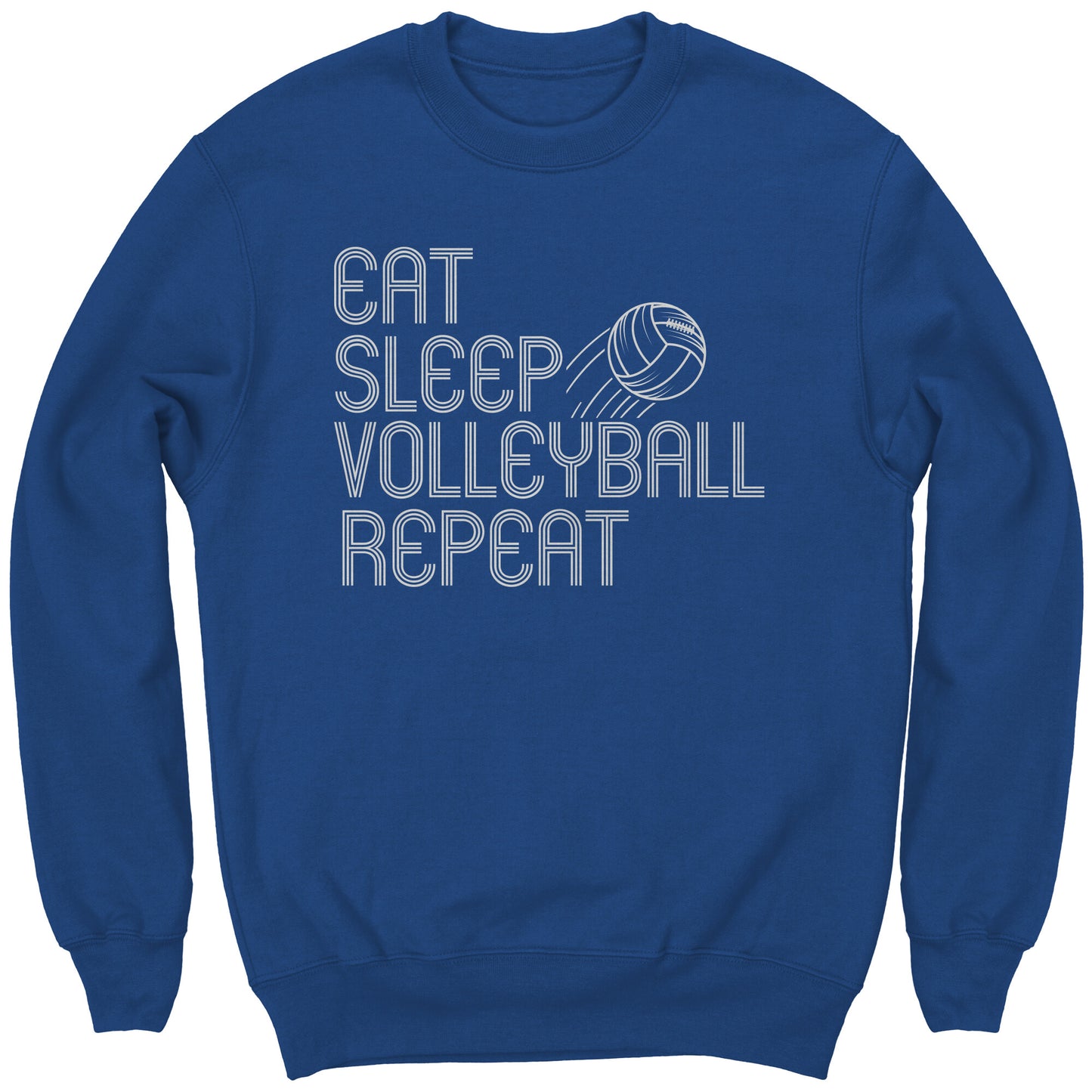 Youth Volleyball Sweatshirt, Girls Volleyball Sweatshirt, Eat Sleep Volleyball Repeat Sweatshirt