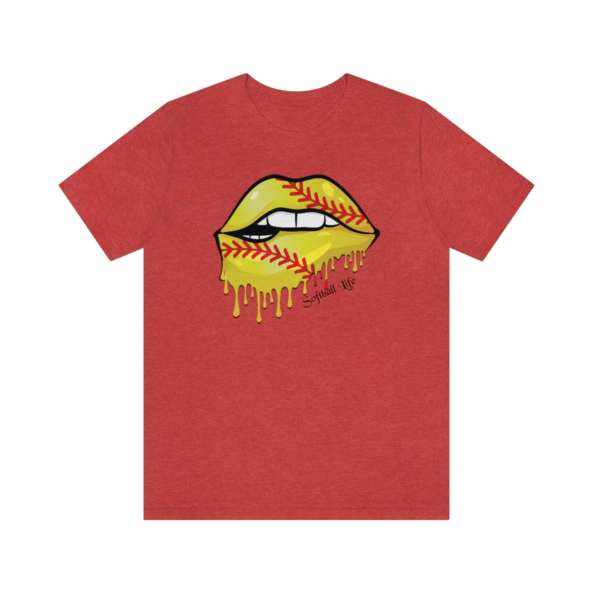 Softball Lips Softball Mom Tshirt | Softball tees | Women's softball Shirt | Cute softball shirts | Dripping Lips | Team gifts