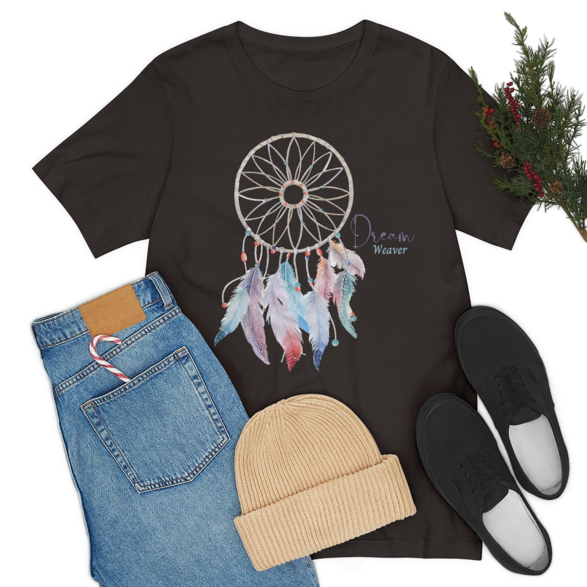 Dream Weaver Boho Shirt, Dream Catcher Shirt, Boho Feathers, Boho Dream Catcher