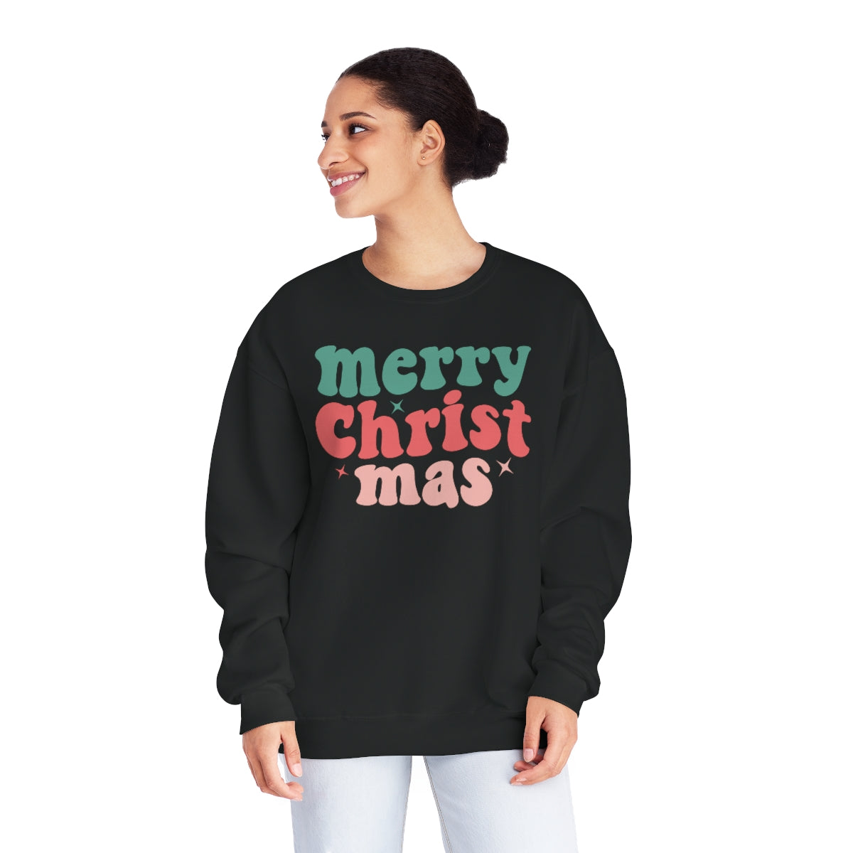 Merry Christmas Hippie Christmas Sweatshirt, Christmas Shirts for Women, Shirts for Christmas