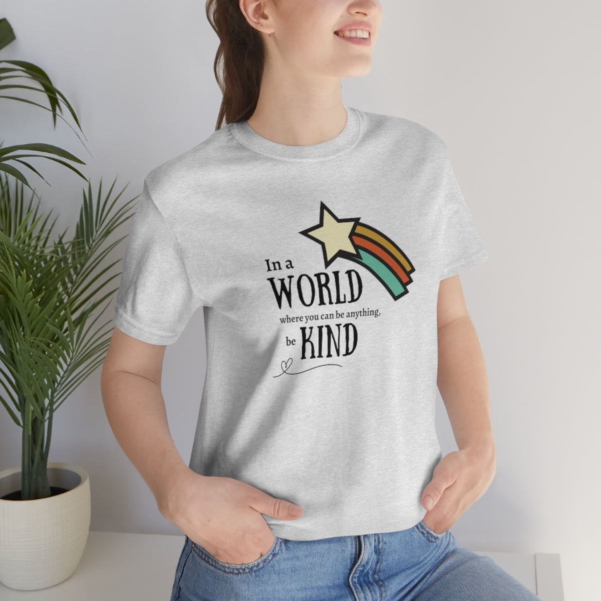 Be kind shirt, In a world where you can be anything be kind shirt, Retro Rainbow shirt, Retro tshirt