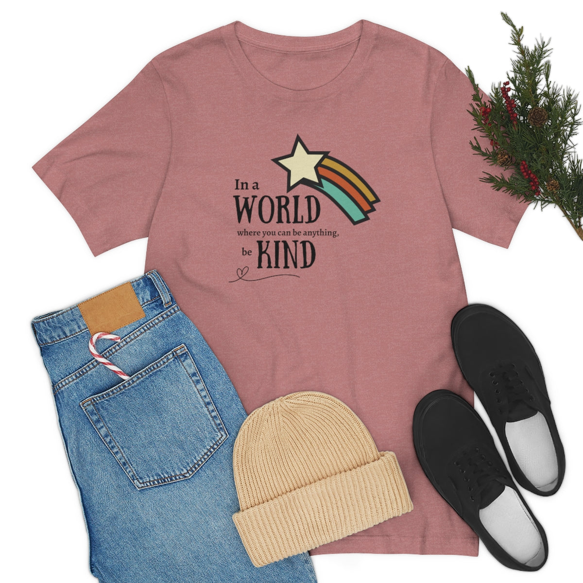 Be kind shirt, In a world where you can be anything be kind shirt, Retro Rainbow shirt, Retro tshirt