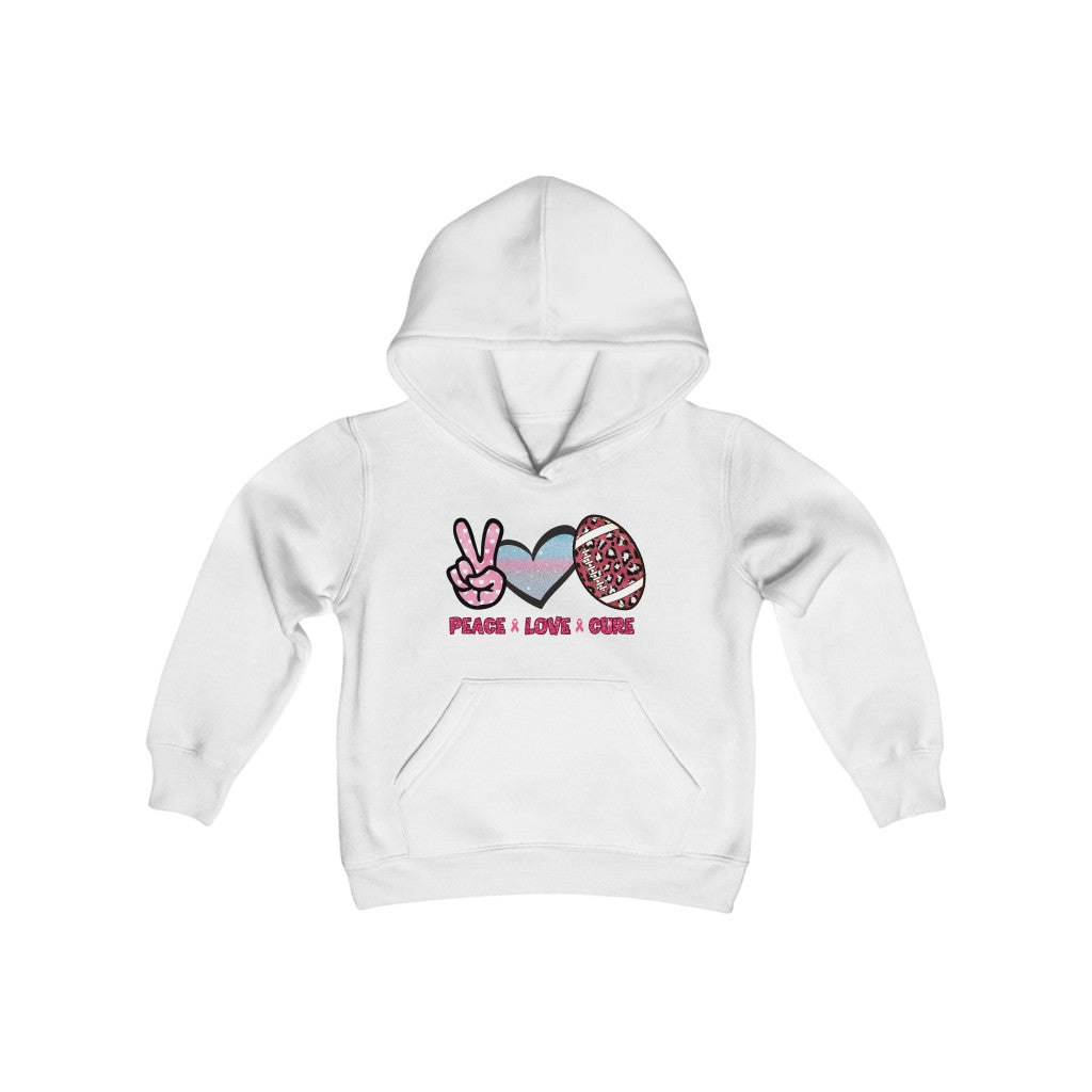 Breast Cancer Sweatshirt Kids | Pink Ribbon Sweatshirt | Breast Cancer Awareness | Football Sweatshirt | Pink Ribbon Hoodie