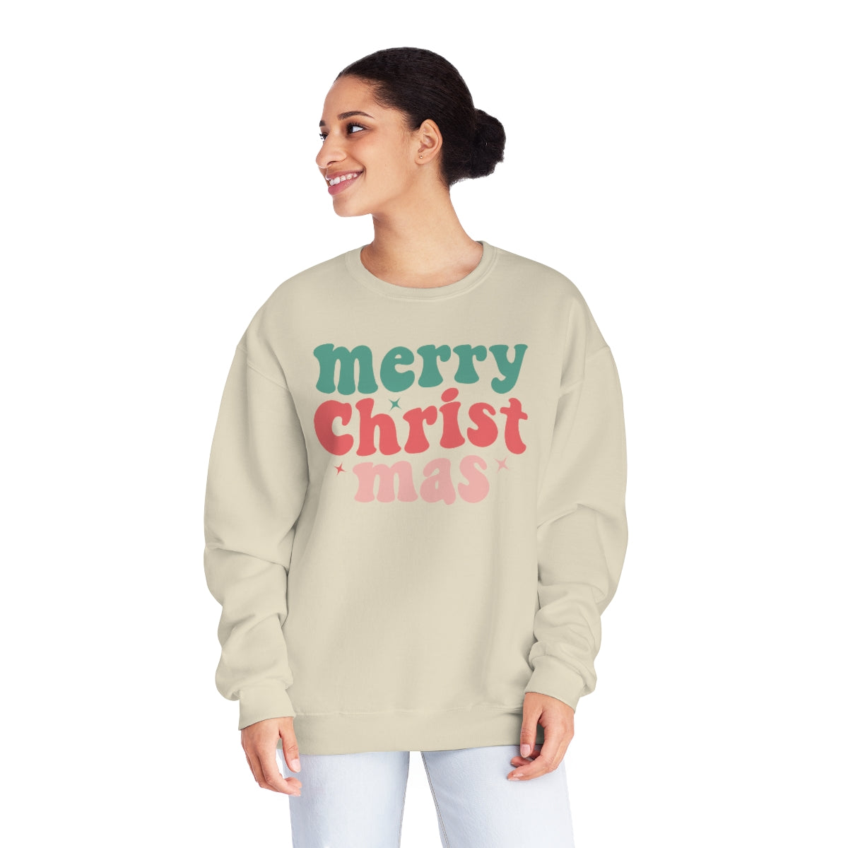 Merry Christmas Hippie Christmas Sweatshirt, Christmas Shirts for Women, Shirts for Christmas