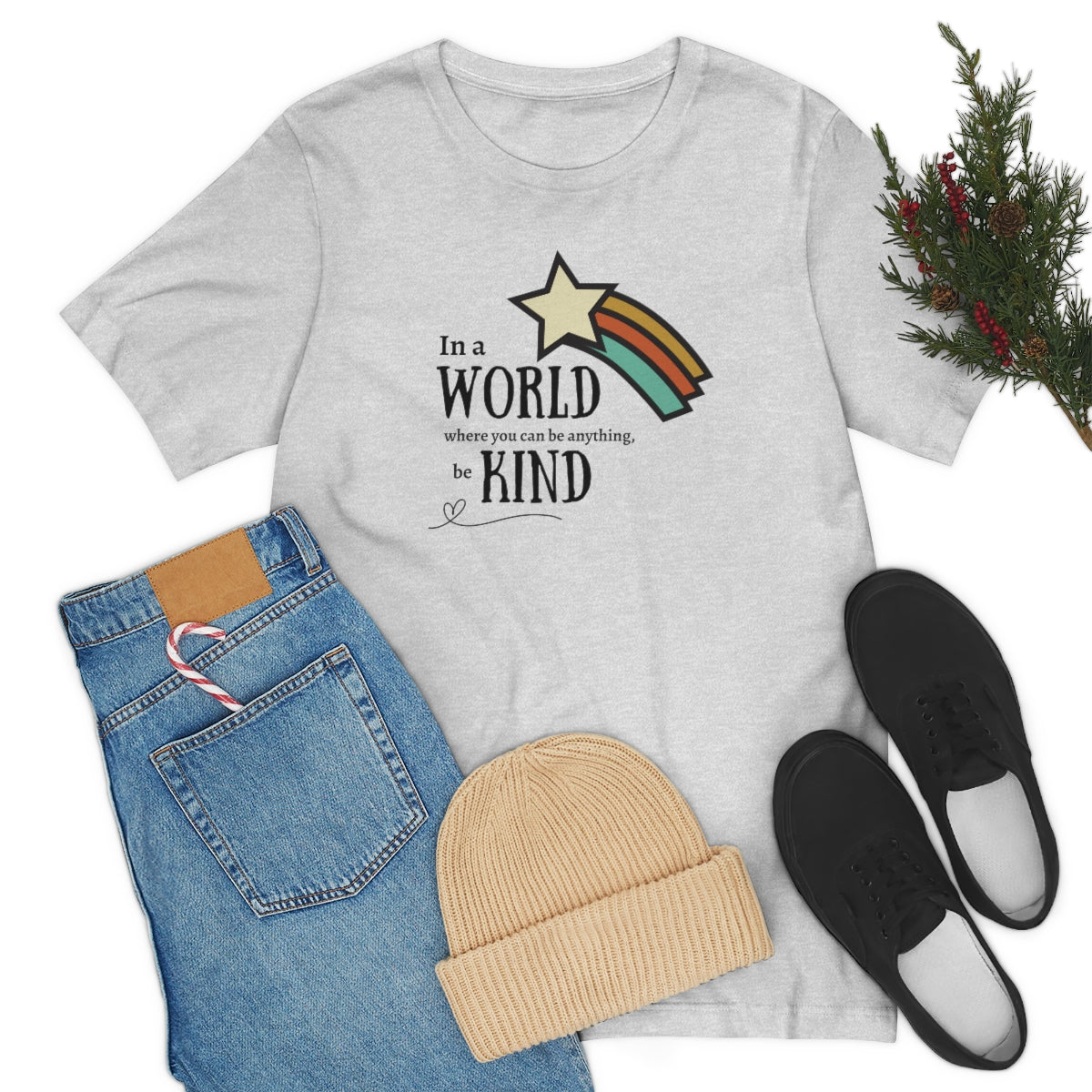 Be kind shirt, In a world where you can be anything be kind shirt, Retro Rainbow shirt, Retro tshirt