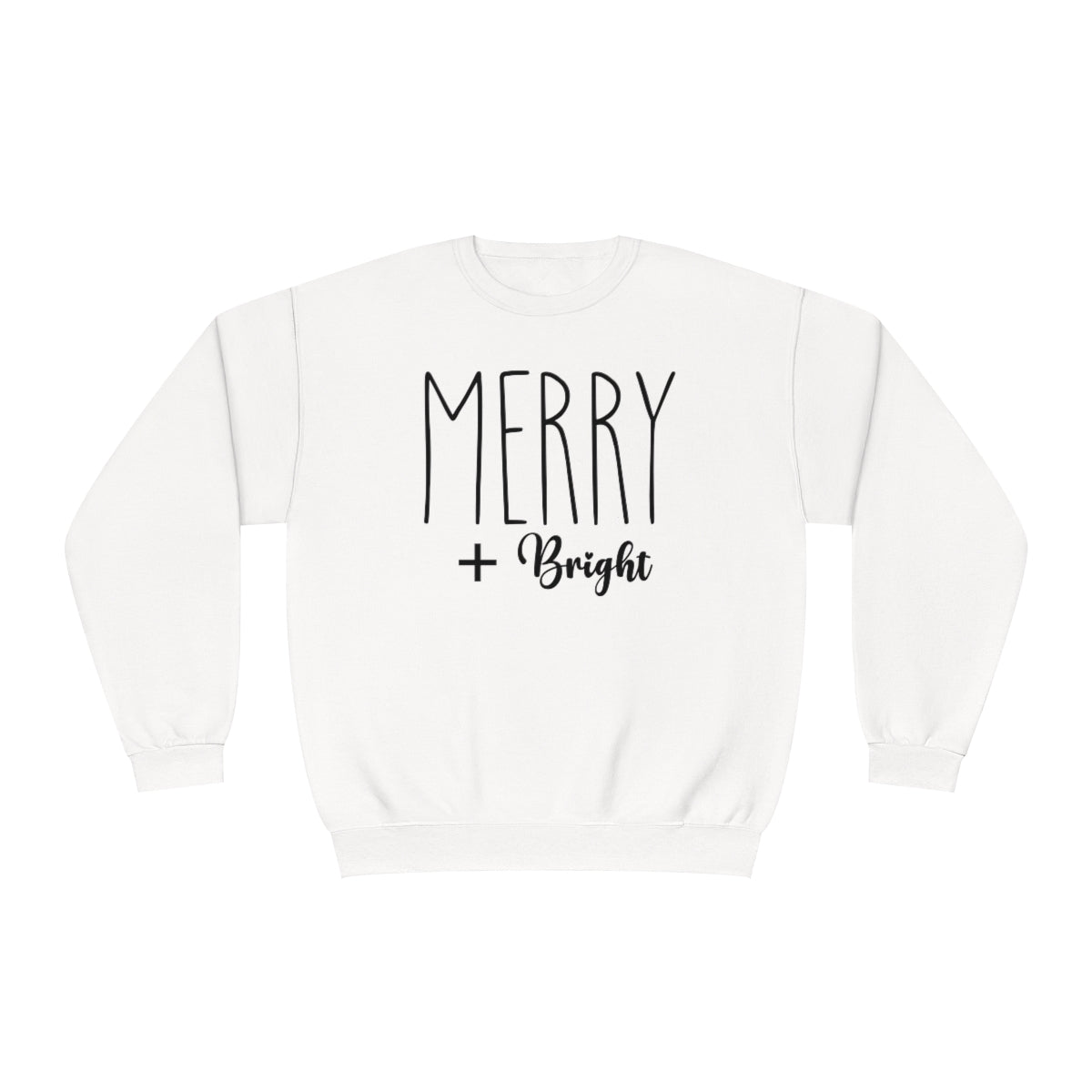 Merry And Bright Sweatshirt |  Christmas Sweatshirt |  Women's Christmas Sweatshirt |  Gift for her | Gift For Christmas