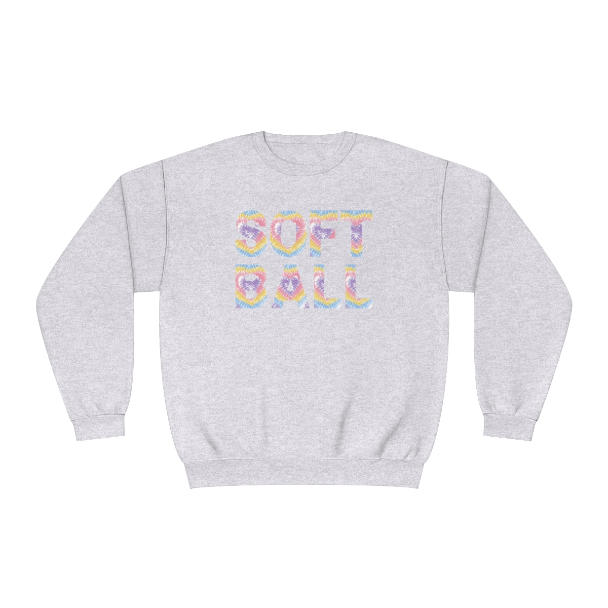 Softball Sweatshirt, Pastel Tie Dye Softball Shirt, Softball Mom Shirt, Softball Vibes, Women's Sweatshirt, Softball Game Sweatshirt