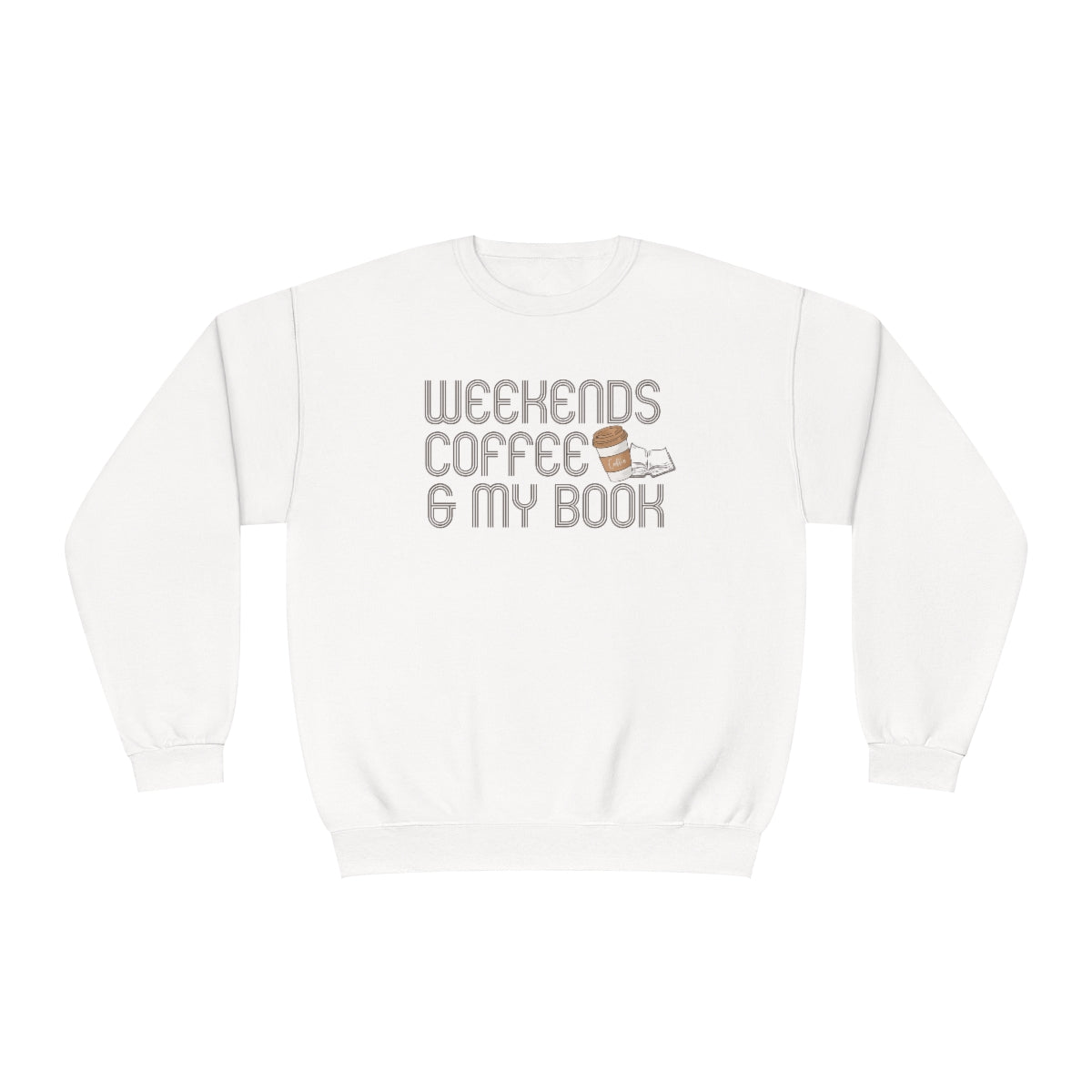 Weekends Coffee and My Book Sweatshirt, Book Lover Gift Women | SweatShirt for Women | Gift for Book Lovers | Sweaters for Women | Reading