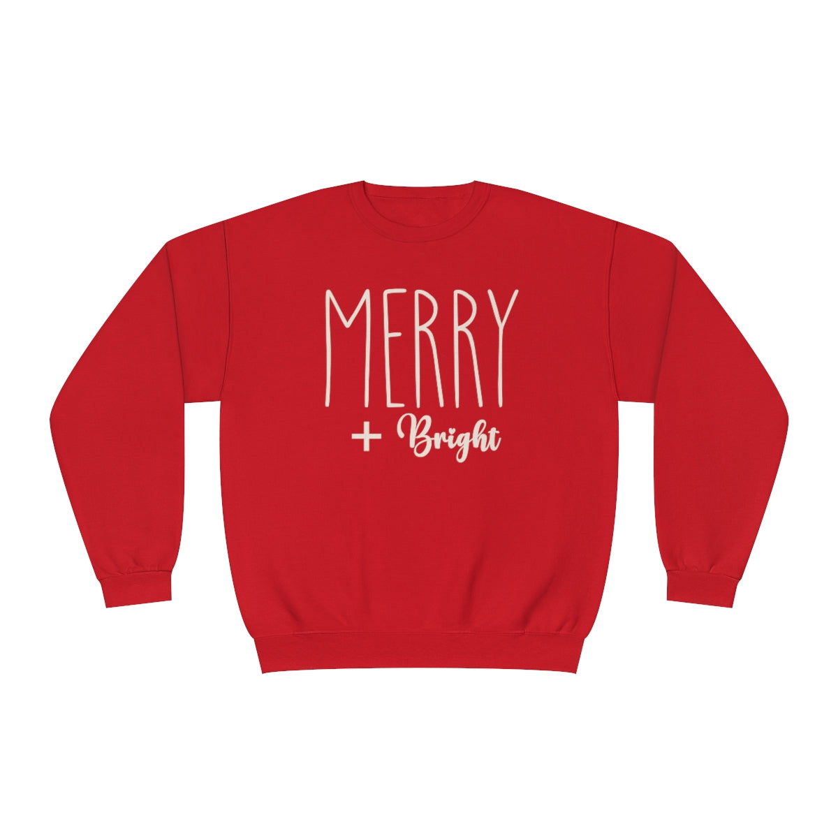 Merry And Bright Sweatshirt |  Christmas Sweatshirt |  Women's Christmas Sweatshirt |  Gift for her | Gift For Christmas