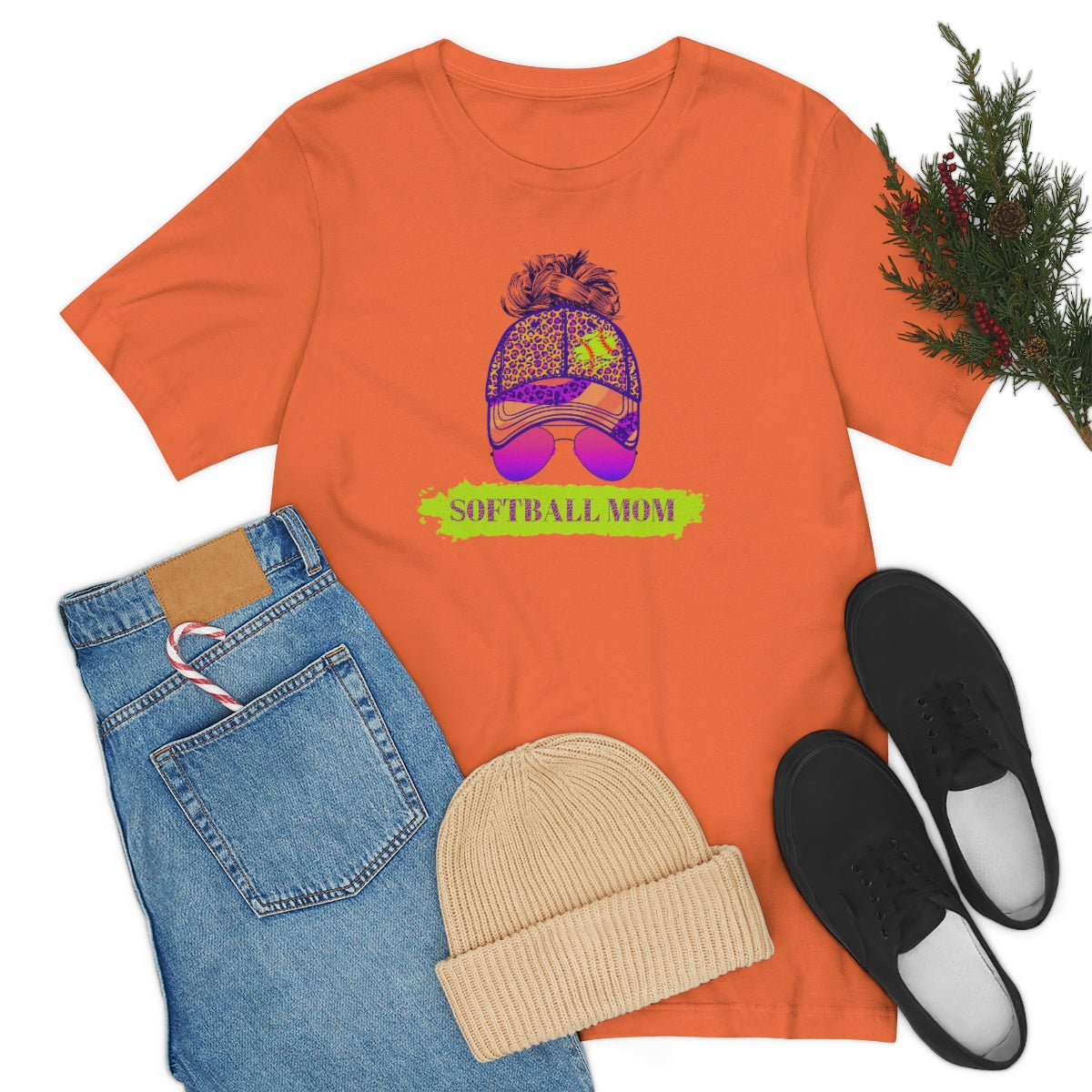 Color Pop Softball Mom Shirt | Softball tees | Women's softball Shirt | Cute softball shirts | Baseball Hat and Sunglasses | Team gifts