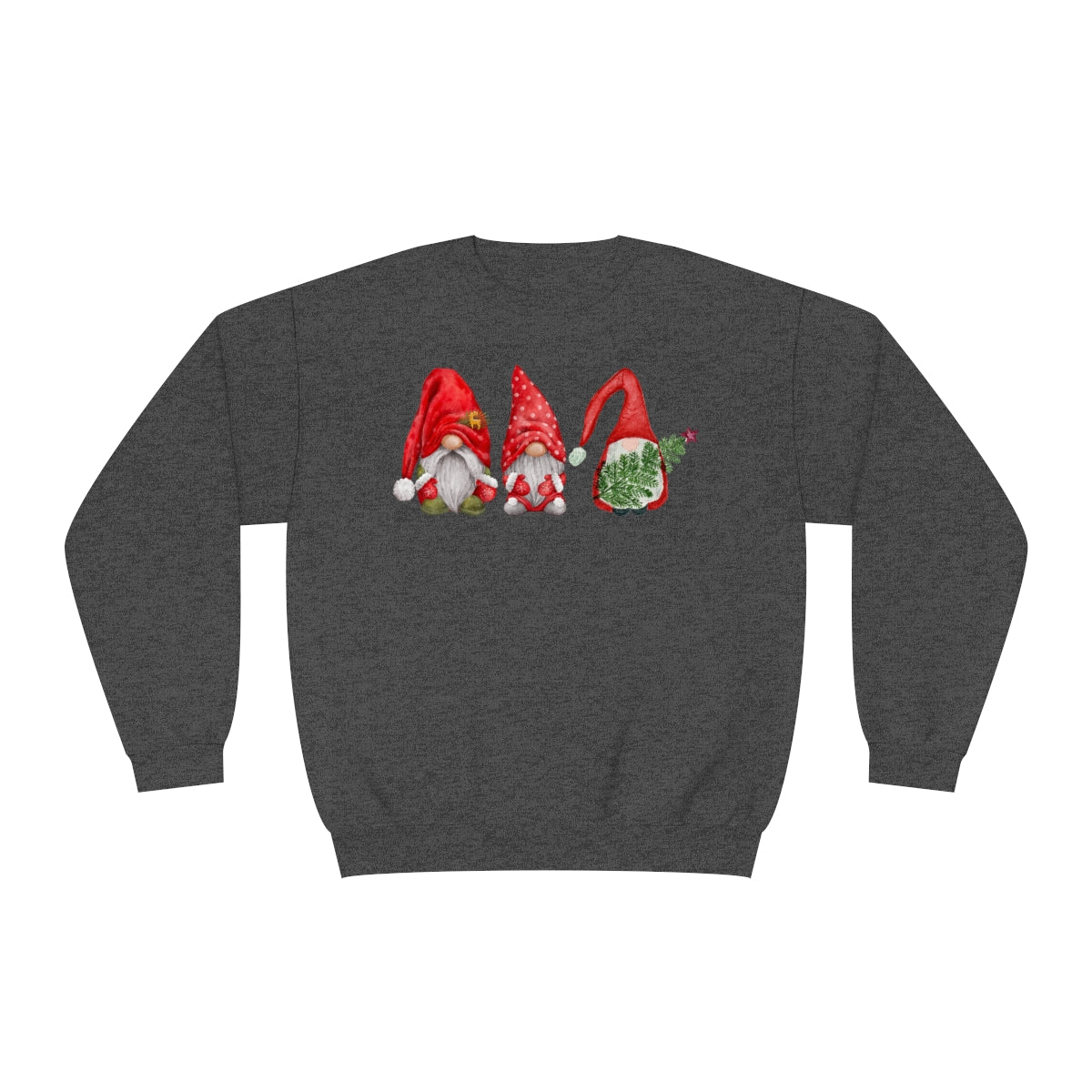 Santa Watercolor Gnomes Christmas Sweatshirt, Christmas Sweatshirt, Christmas Gnomes Shirt, Holiday Shirt