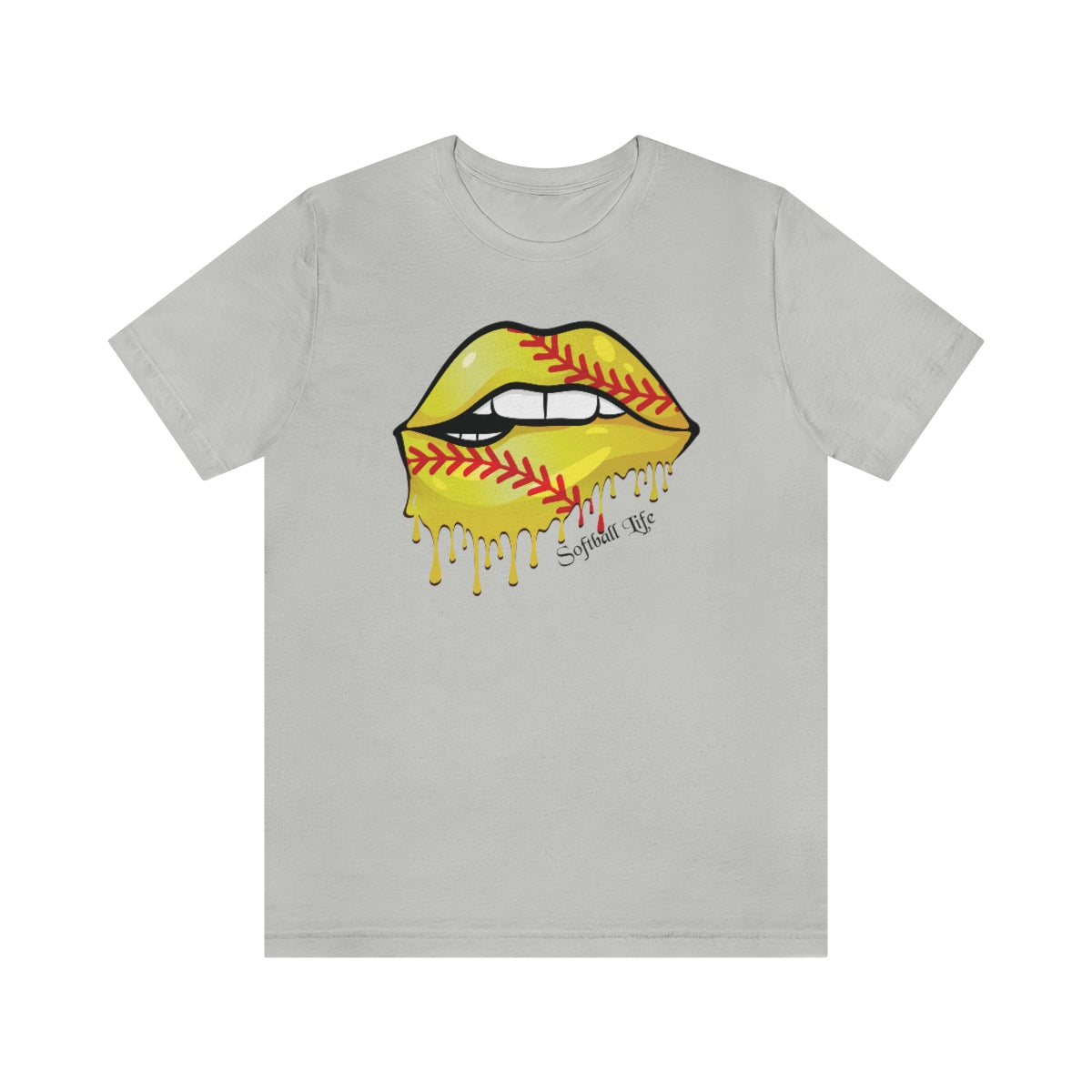 Softball Lips Softball Mom Tshirt | Softball tees | Women's softball Shirt | Cute softball shirts | Dripping Lips | Team gifts